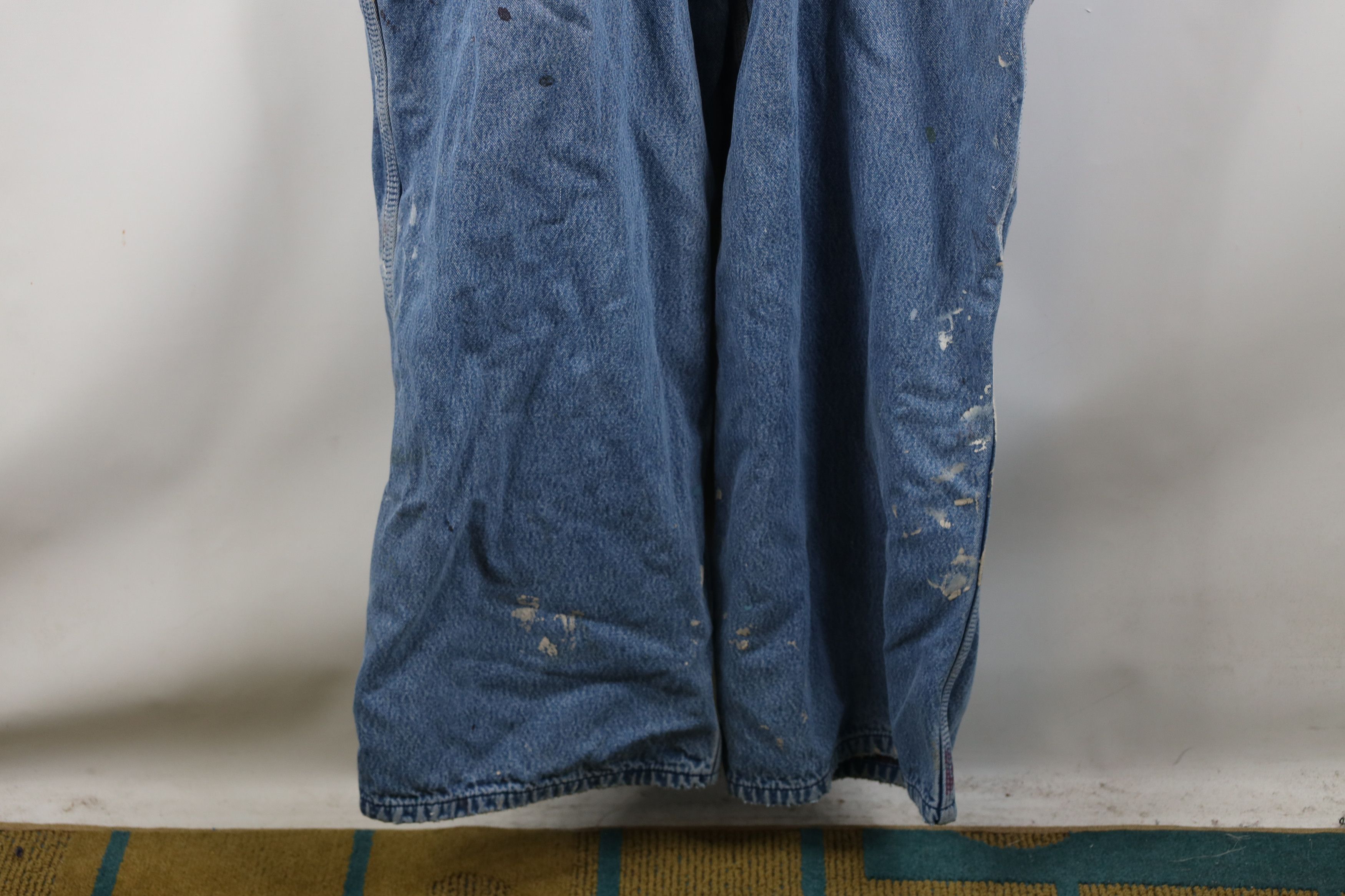 Vintage Vintage 90s Streetwear Thrashed Flannel Lined Overalls Size US 40 / EU 56 - 17 Thumbnail