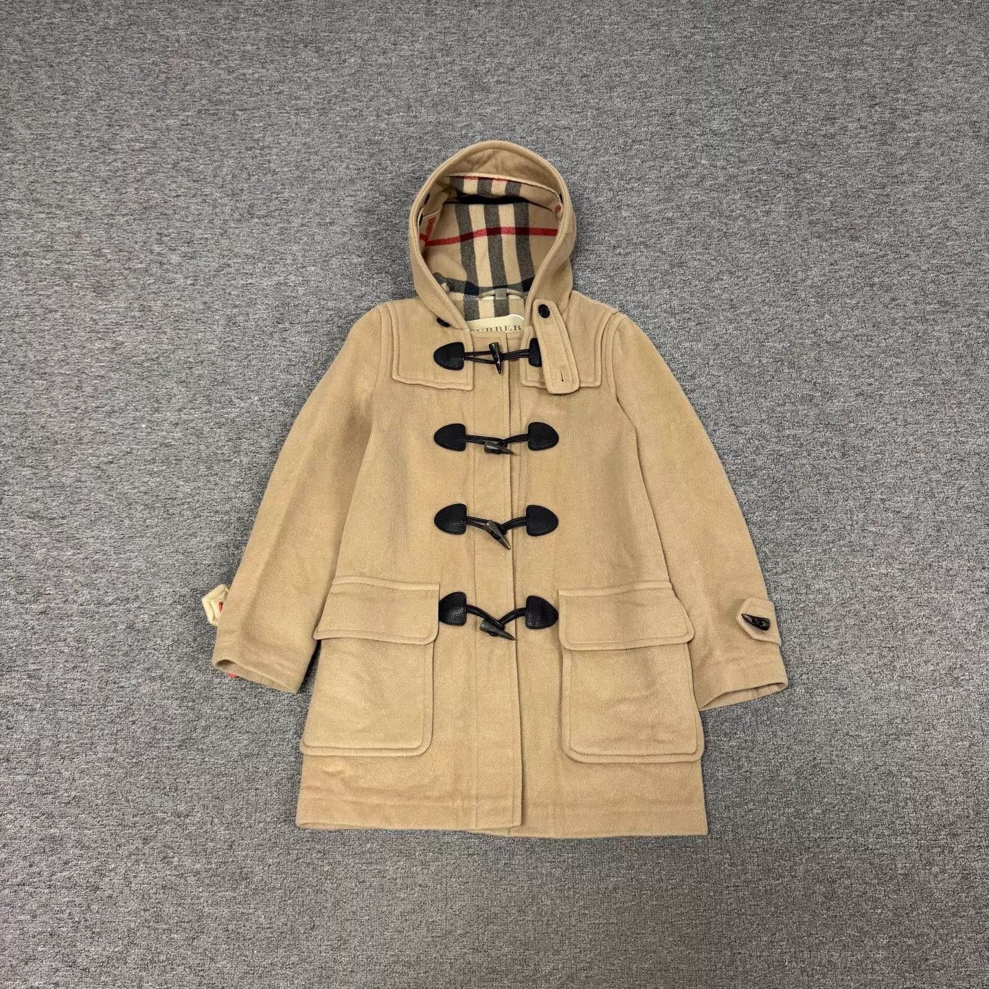 Burberry Burberry Camel Button Wool Coat UK4 99 New Size XS / US 0-2 / IT 36-38 - 1 Thumbnail