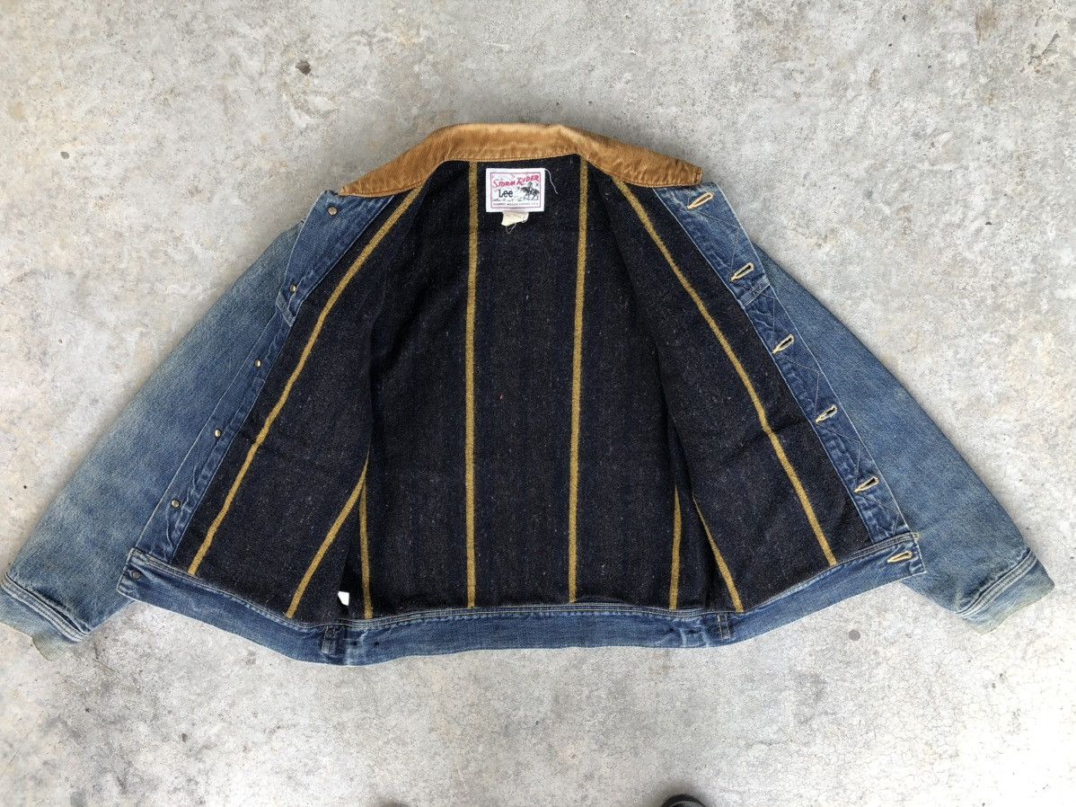 Lee Vintage 70s Lee Storm Rider Blanked Lined Denim Jacket Size US M / EU 48-50 / 2 - 5 Thumbnail