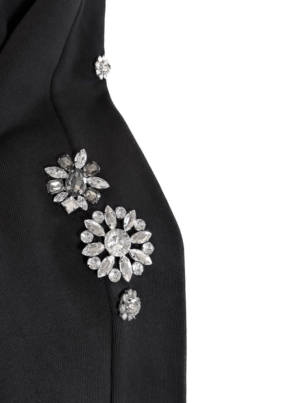 MCQ McQ Crystal Embellished Black Hoodie Size XS / US 0-2 / IT 36-38 - 4 Thumbnail