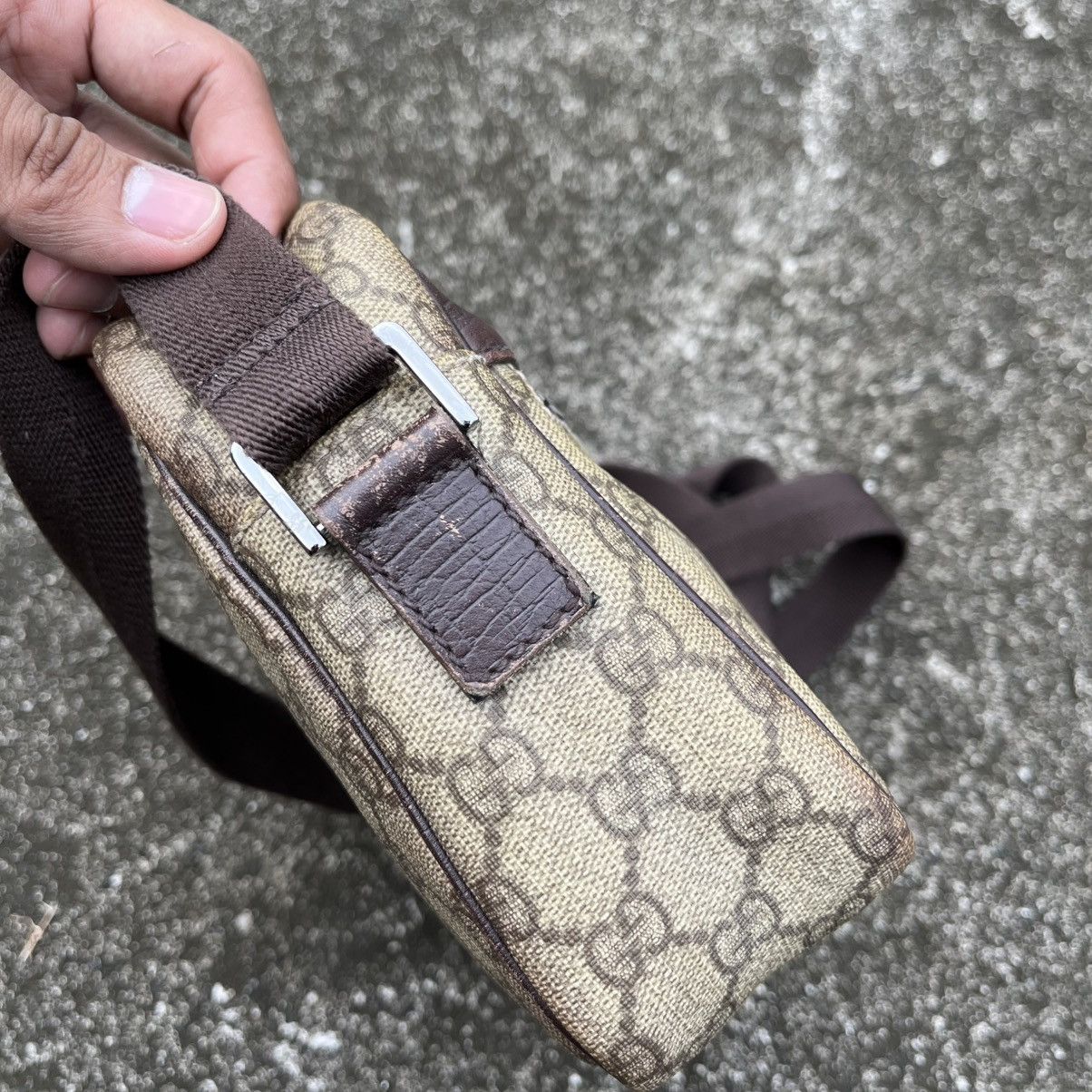 Gucci Gucci GG Supreme Beige Crossbody Bag with Leather Trim Size ONE SIZE - 13 Thumbnail
