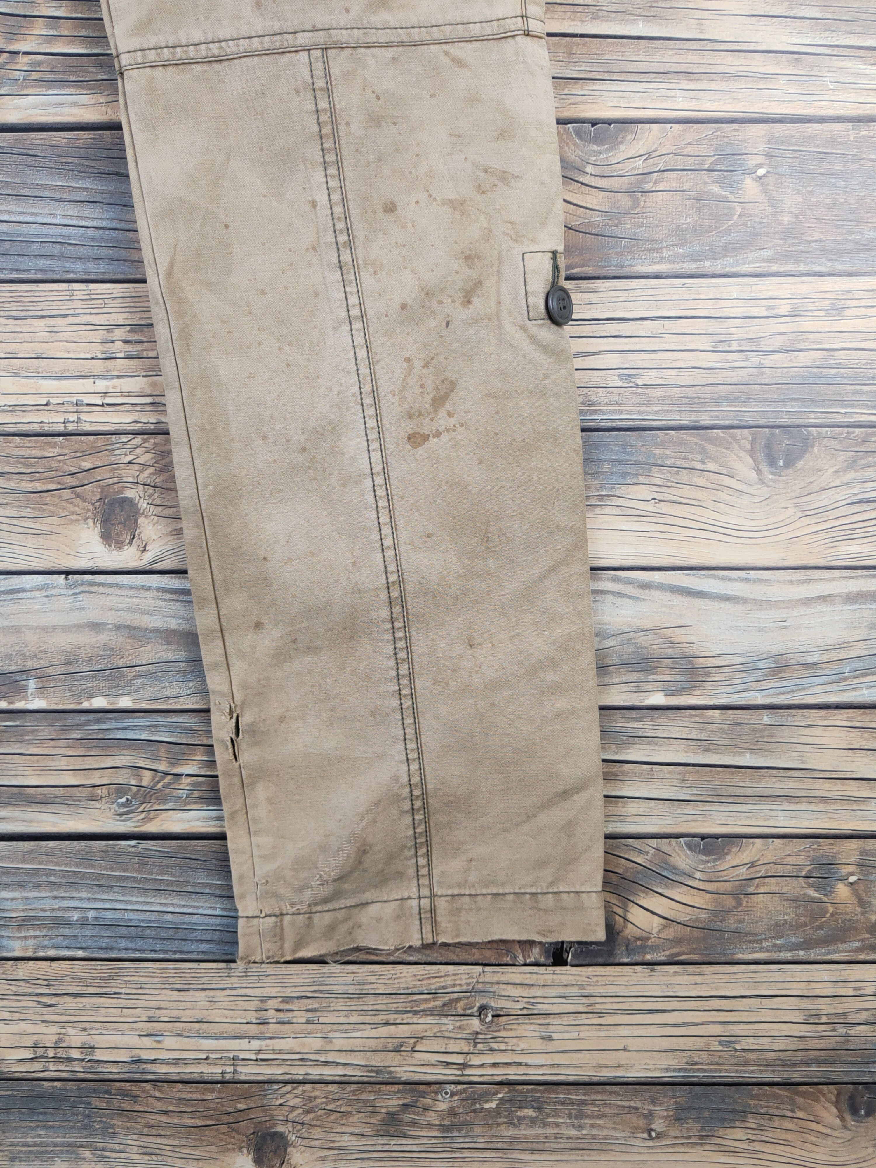 Japanese Brand DL Flash Report Beige Multipocket Cargo Pants #46-081 Size US 28 / EU 44 - 7 Thumbnail