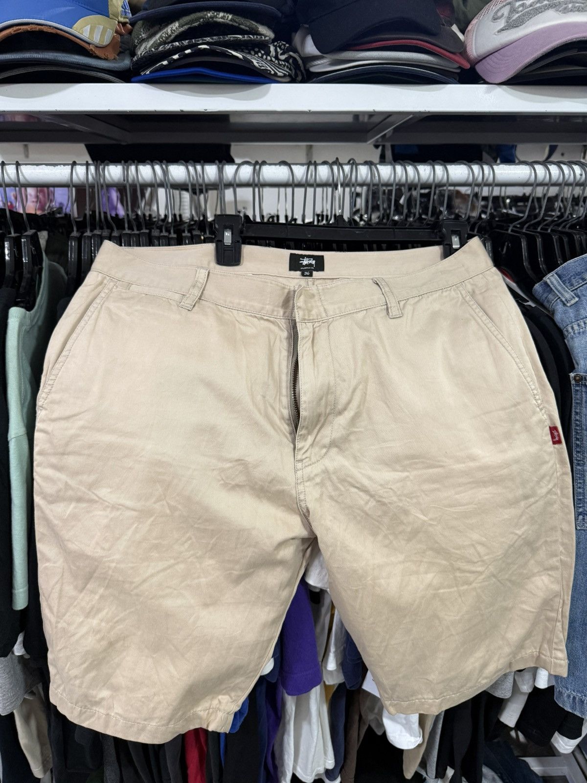 Stussy 90’s STUSSY RARE LOGO Y2K RETRO VINTAGE SHORTS Size US 36 / EU 52 - 1 Thumbnail