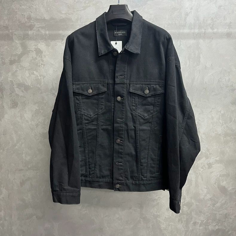Balenciaga Black Long Sleeve Button-Up Jacket-2506 Size US M / EU 48-50 / 2 - 1 Thumbnail
