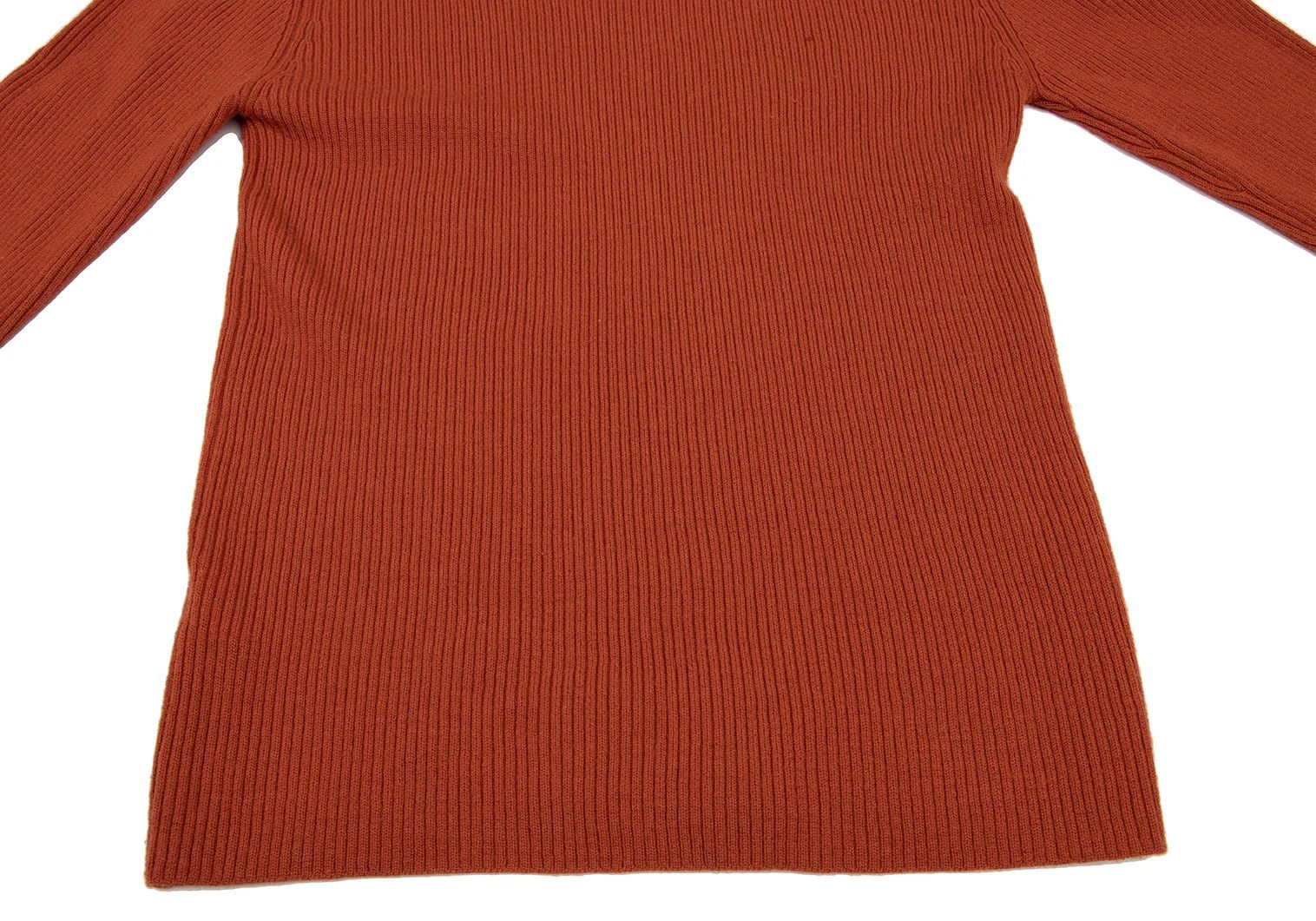 Jean Paul Gaultier Ribbed Knit Sweater with Logo Piping in Orange and Black Size US M / EU 48-50 / 2 - 12 Thumbnail