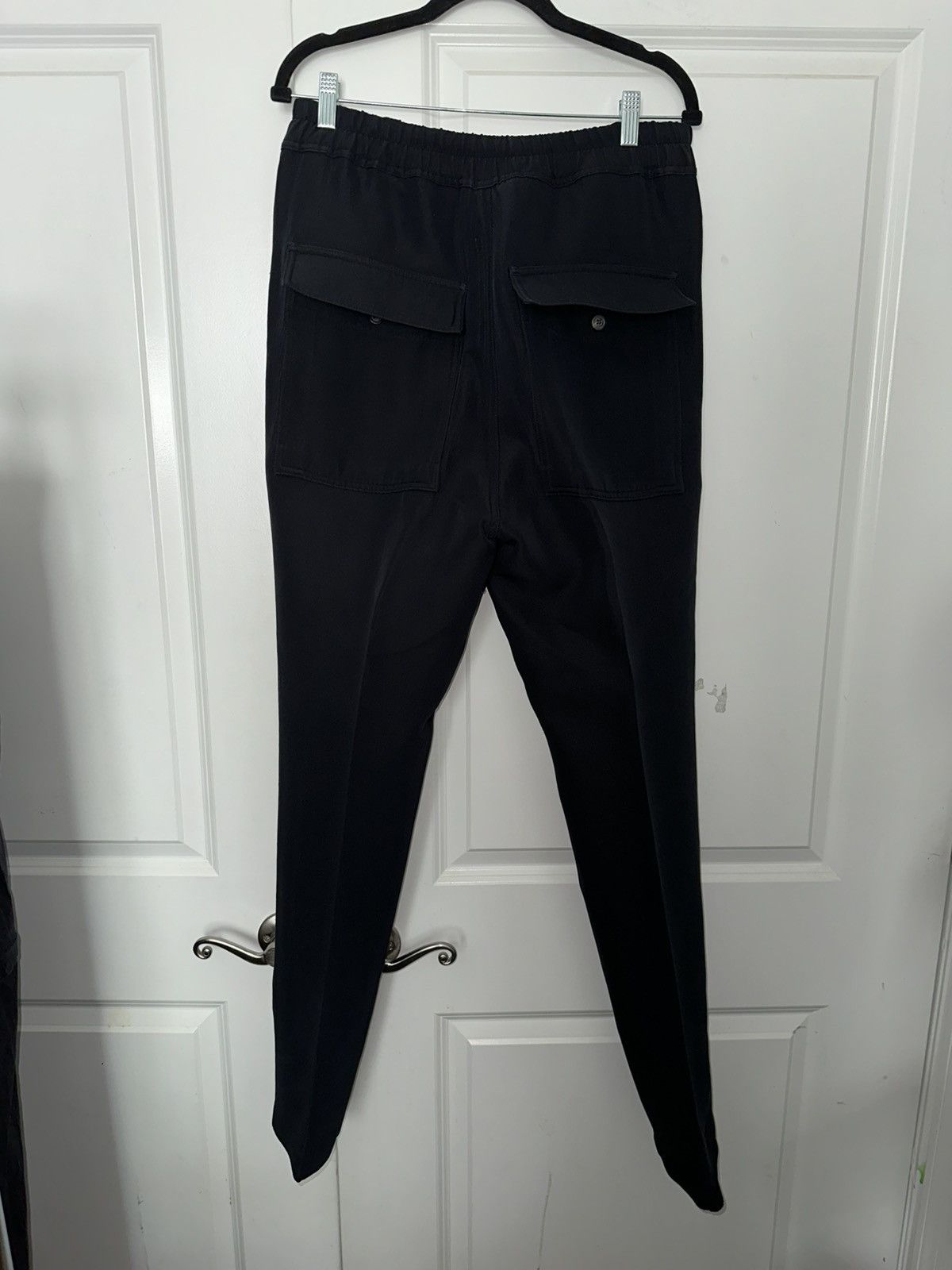 Rick Owens Wool Strobe Drawstring Long Slim Dress Pant Size US 32 / EU 48 - 4 Thumbnail