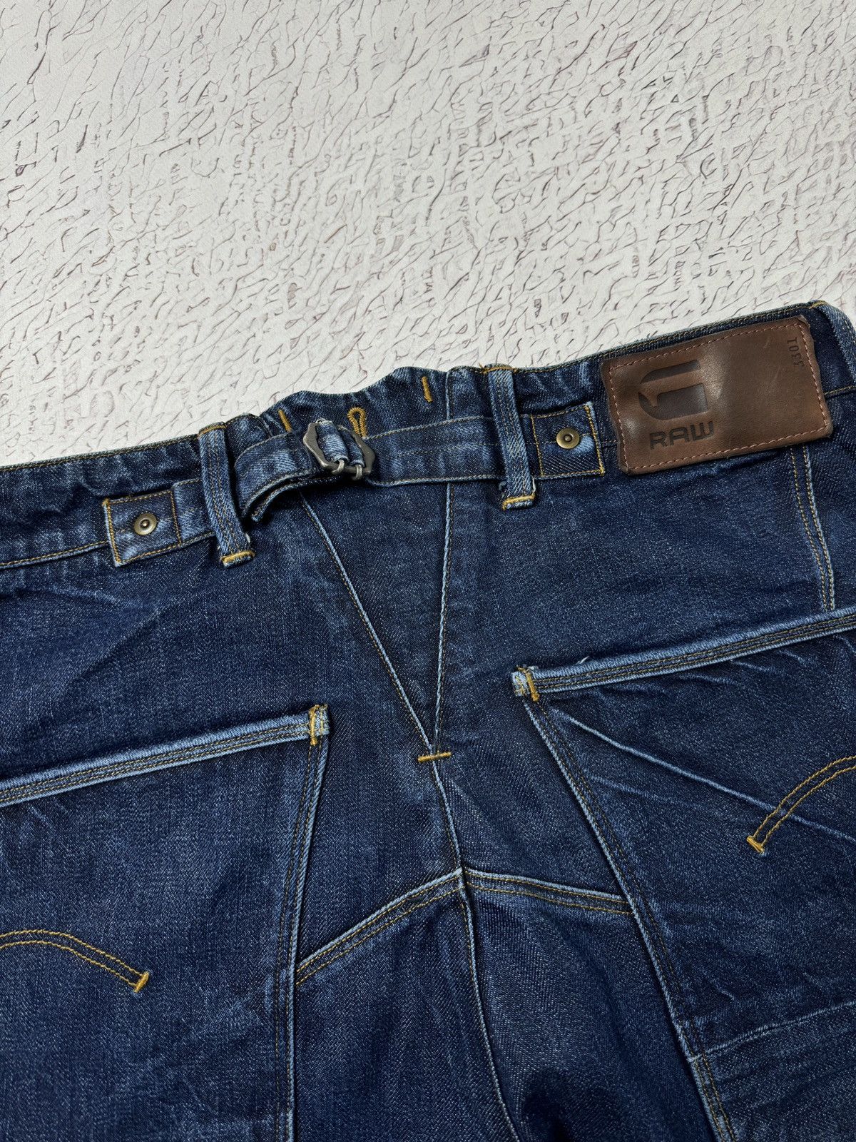 G-Star G-Star Raw KHM Loose selvedge buckle back heavy jeans Size US 34 / EU 50 - 20 Thumbnail