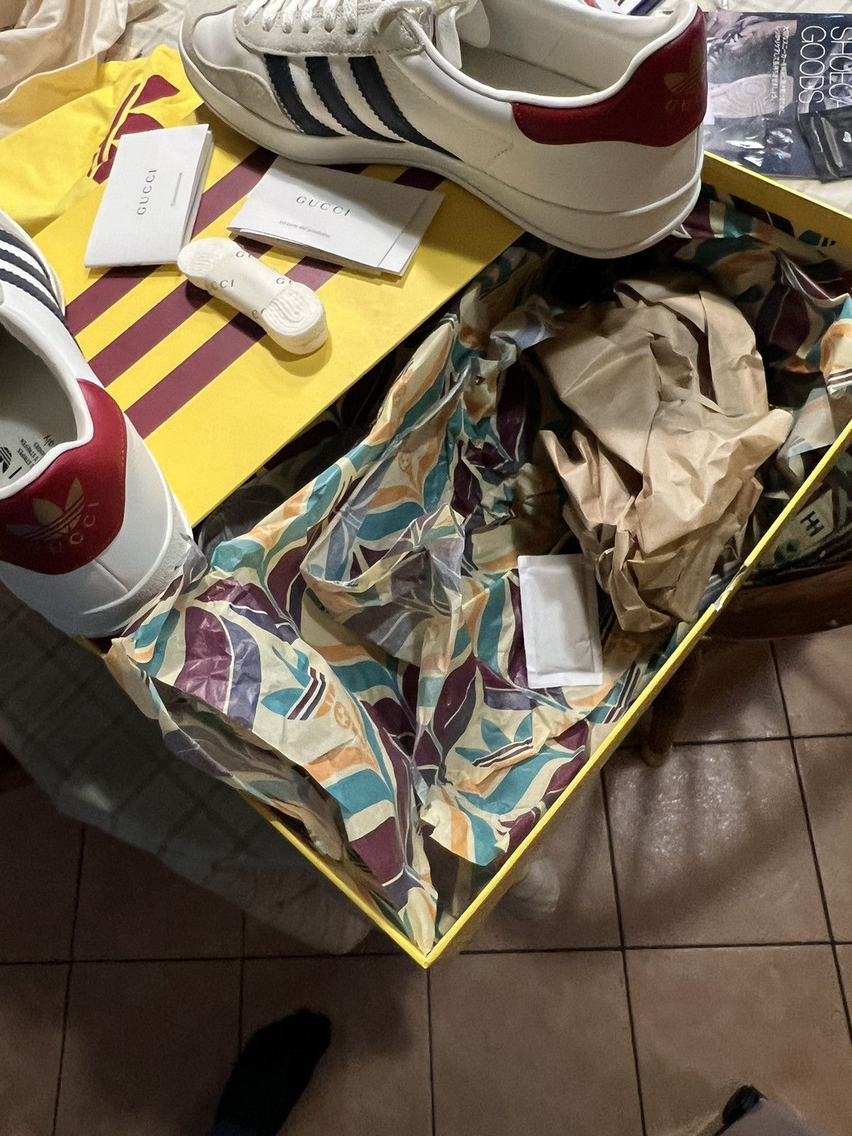 Adidas × Gucci Adidas x Gucci Gazelle White - 9.5 Size US 9.5 / EU 42-43 - 17 Thumbnail