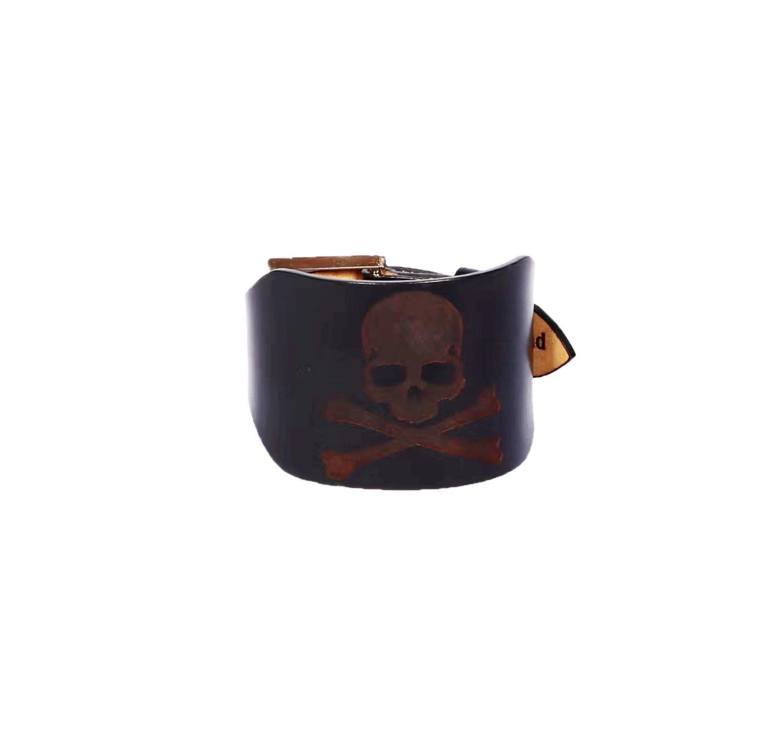 Mastermind Japan mastermind Japan MMJ Laser Skull Leather Bracelet Size ONE SIZE - 1 Thumbnail