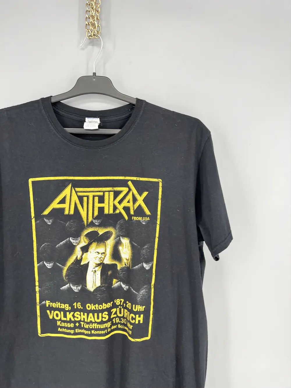 Band Tees × Vintage Vintage Y2K Anthrax Horror Skulls Band Rock Streetwear Tee Size US L / EU 52-54 / 3 - 5 Thumbnail