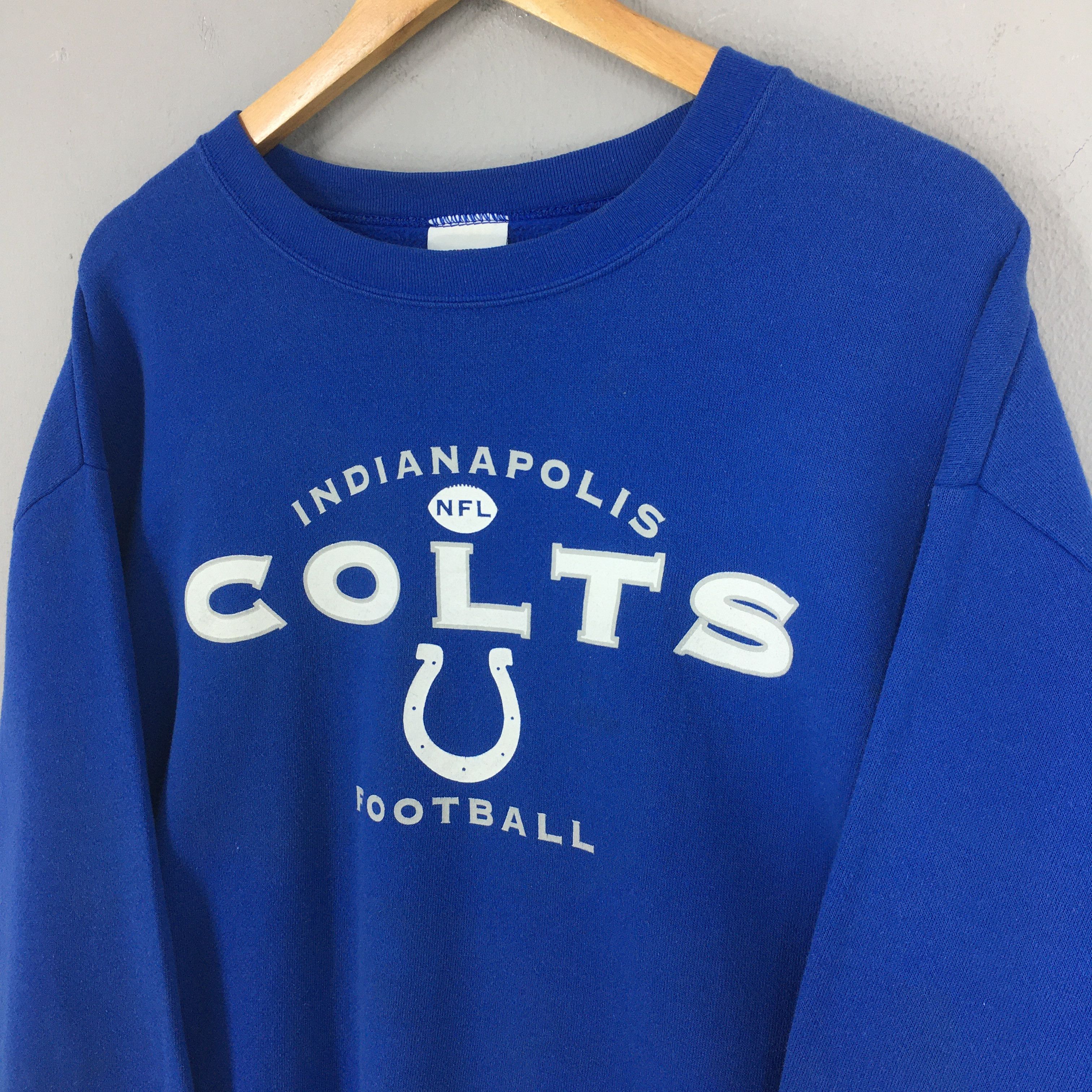 NFL Vintage Indianapolis Colts NFL Blue Sweatshirt XLarge Size US XL / EU 56 / 4 - 3 Thumbnail