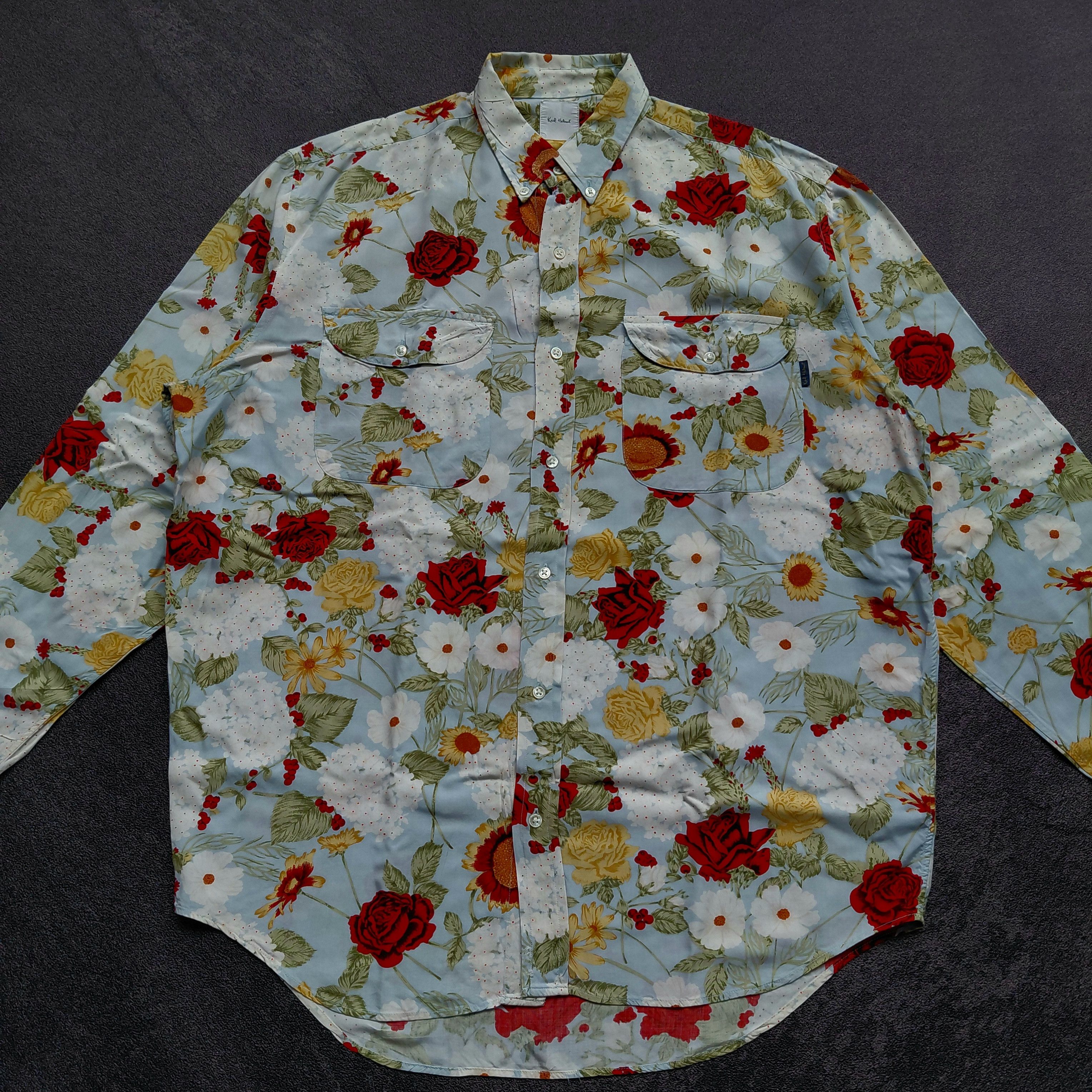 Karl Helmut Karl Helmut Flower Shirt Size US L / EU 52-54 / 3 - 4 Thumbnail