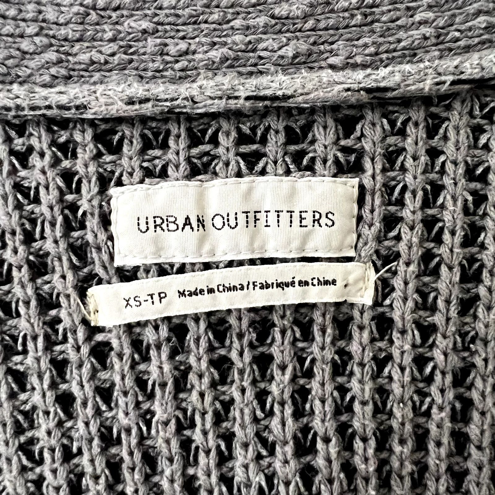 Urban Outfitters Urban Outfitters Gray Knit Oversized Open Cardigan Sweater Size XS / US 0-2 / IT 36-38 - 6 Thumbnail