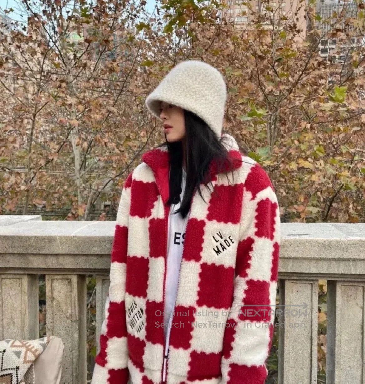 Louis Vuitton lv x nigo2 red and white checkered jacket. Size US XL / EU 56 / 4 - 9 Thumbnail