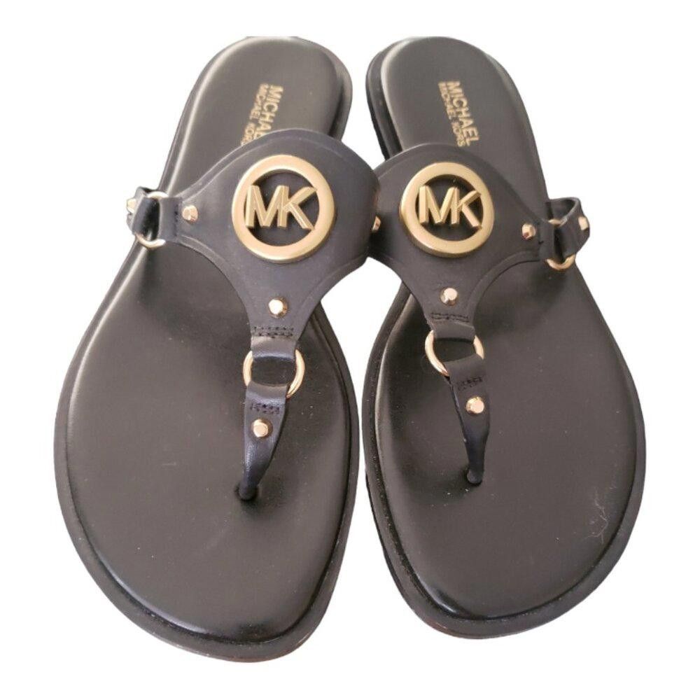 Michael Kors SH117 Michael Kors Ladies Black Conway Sandal 7.5M Size US 7.5 / IT 37.5 - 1 Thumbnail