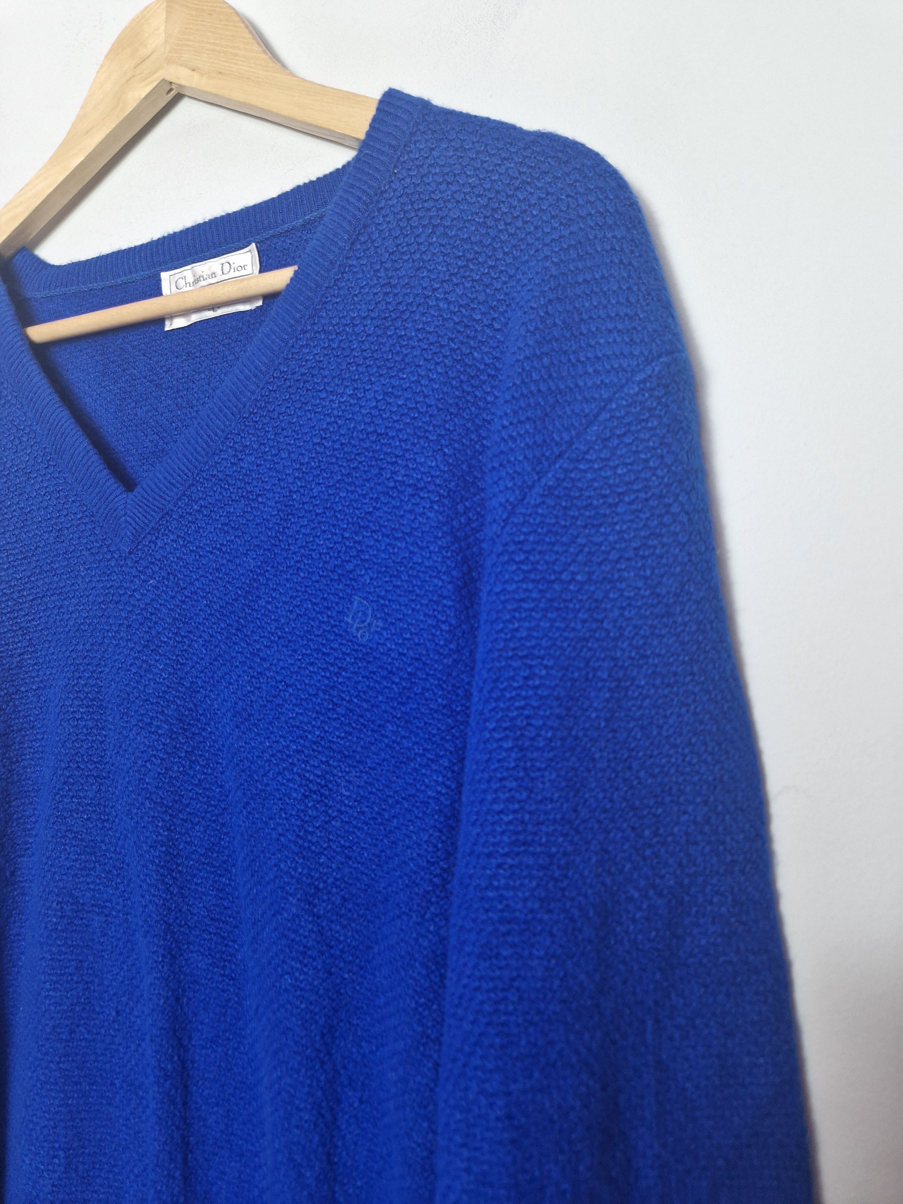 Dior × Hedi Slimane Christian Dior vintage made in USA knitted sweater Size US XL / EU 56 / 4 - 3 Thumbnail