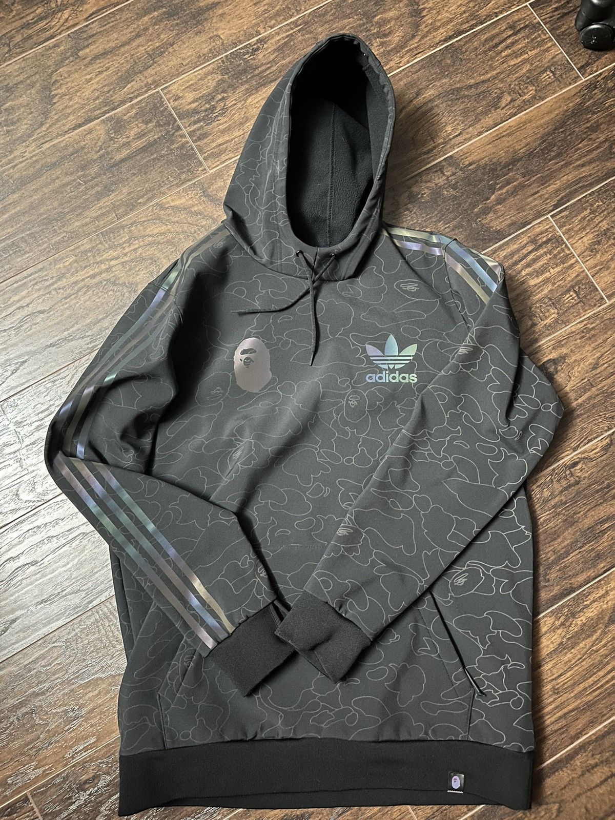 Adidas Bape Bape x Adidas Tech Hoodie M Grailed