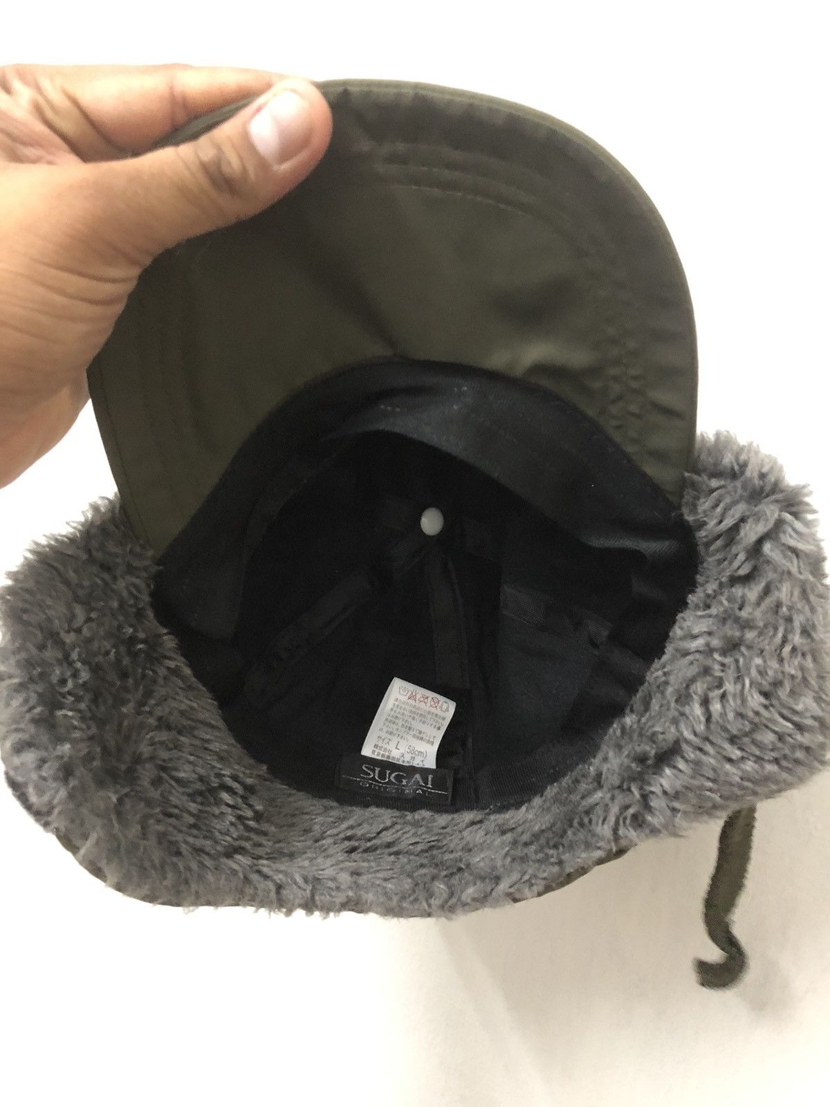 If Six Was Nine × Japanese Brand × Le Grande Bleu (L.G.B.) Sugai Ori Fur Hat Military Green if six was nine style Size ONE SIZE - 7 Thumbnail