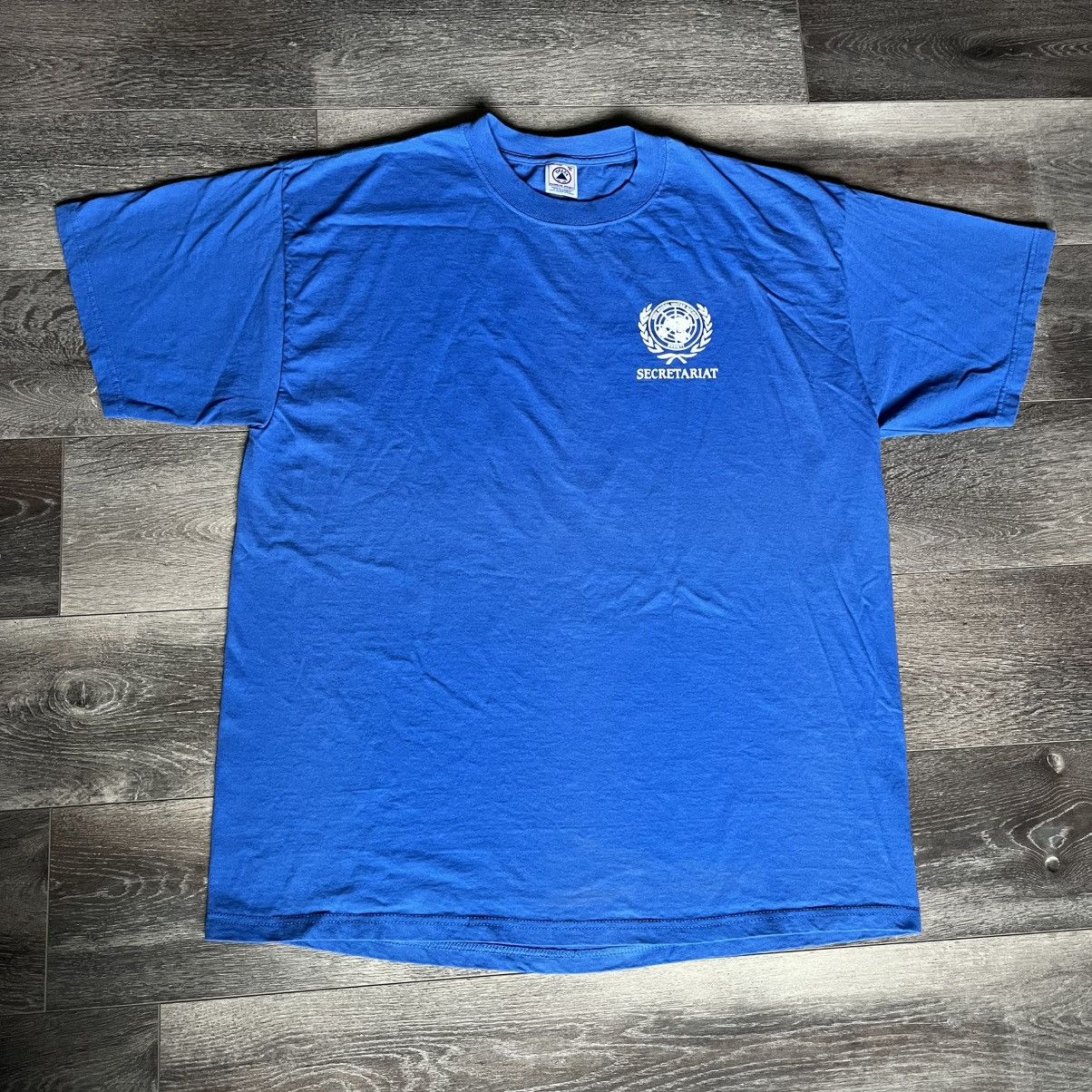 Vintage Vintage UN United Nations World Economic Forum Globalist Tee Size US XL / EU 56 / 4 - 3 Thumbnail