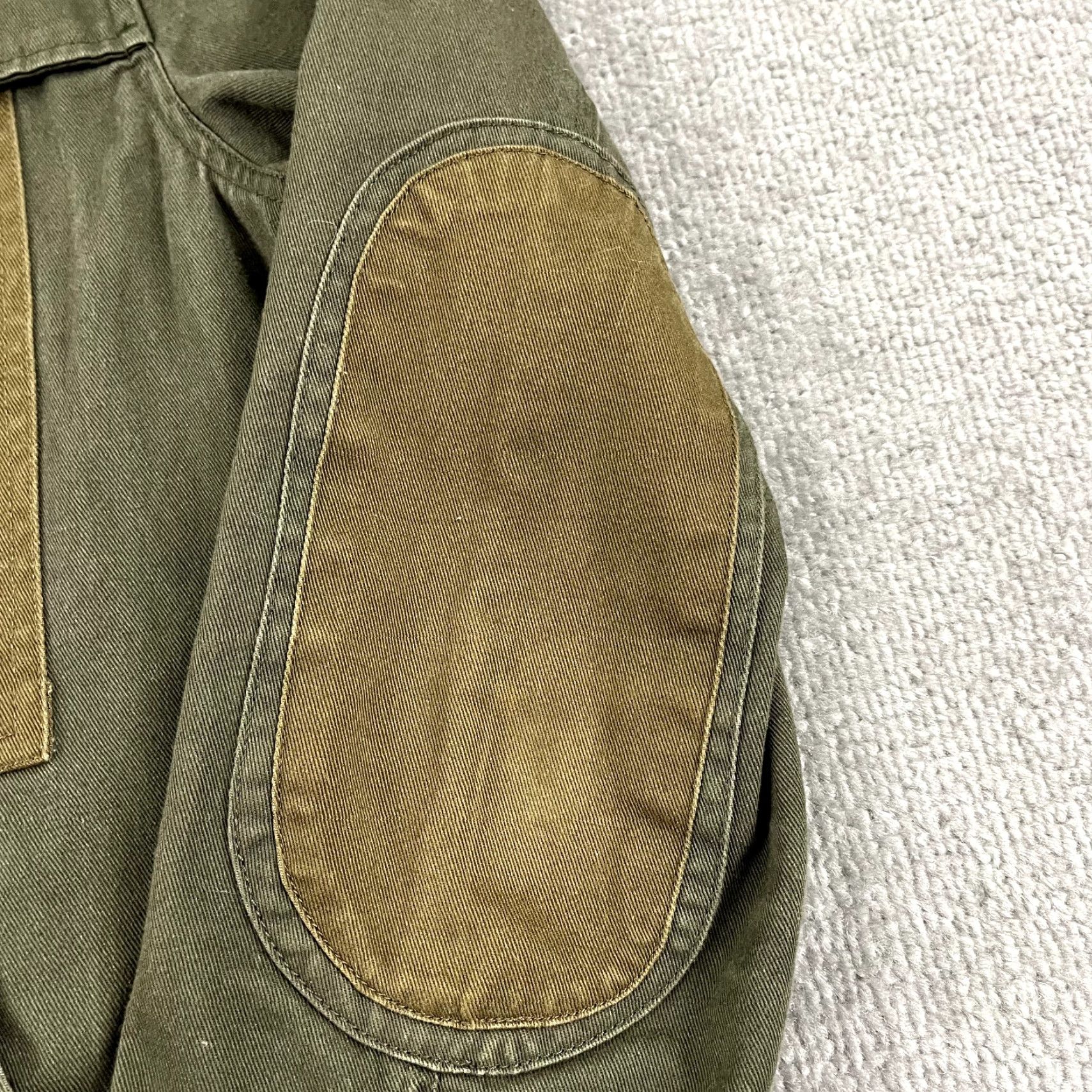 Vintage GOODALE Jacket Mens Medium Green Canvas Elbow Patch Workwear Chore Utility Coat Size US M / EU 48-50 / 2 - 6 Thumbnail