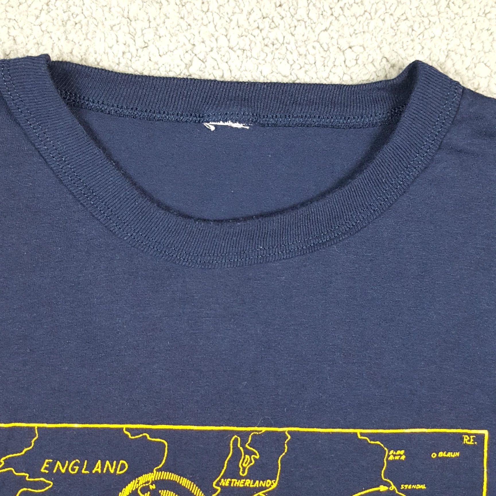 Vintage 60s 70s Combat Trail of the 137th Souvenir WWII Military War Men's Large T Shirt Size US L / EU 52-54 / 3 - 3 Thumbnail
