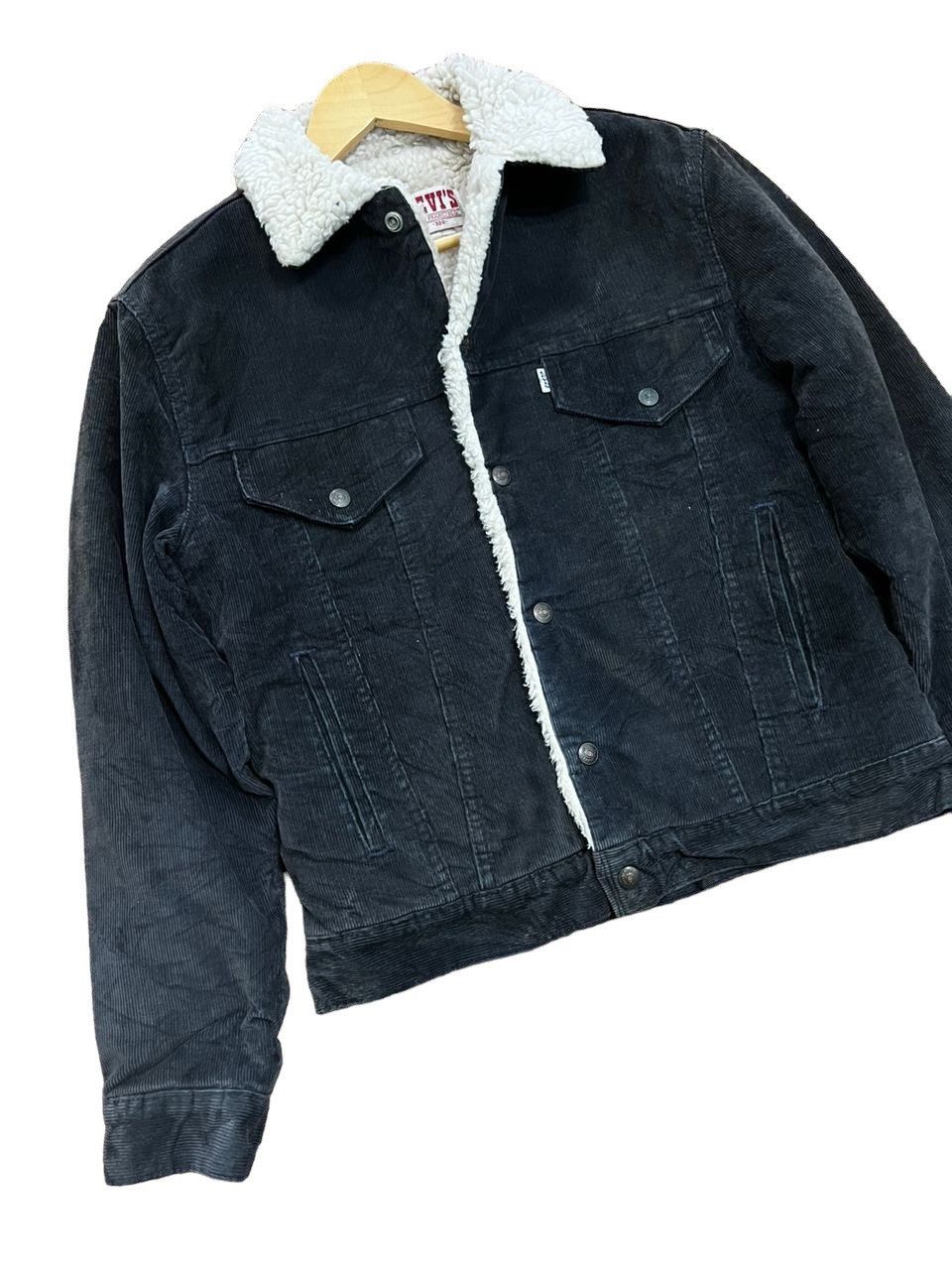 Levi's × Levi's Vintage Clothing × Vintage Vintage 80’s Levis Sherpa Corduroy Jacket Size US S / EU 44-46 / 1 - 3 Thumbnail