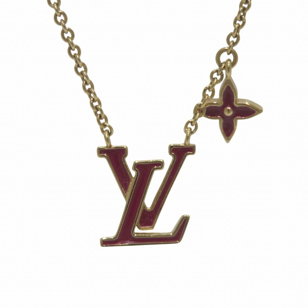 Louis Vuitton Louis Vuitton Louis Vuitton Iconic Logo Necklace Metal Necklace M01736 DUTY FREE for USA Size ONE SIZE - 1 Thumbnail