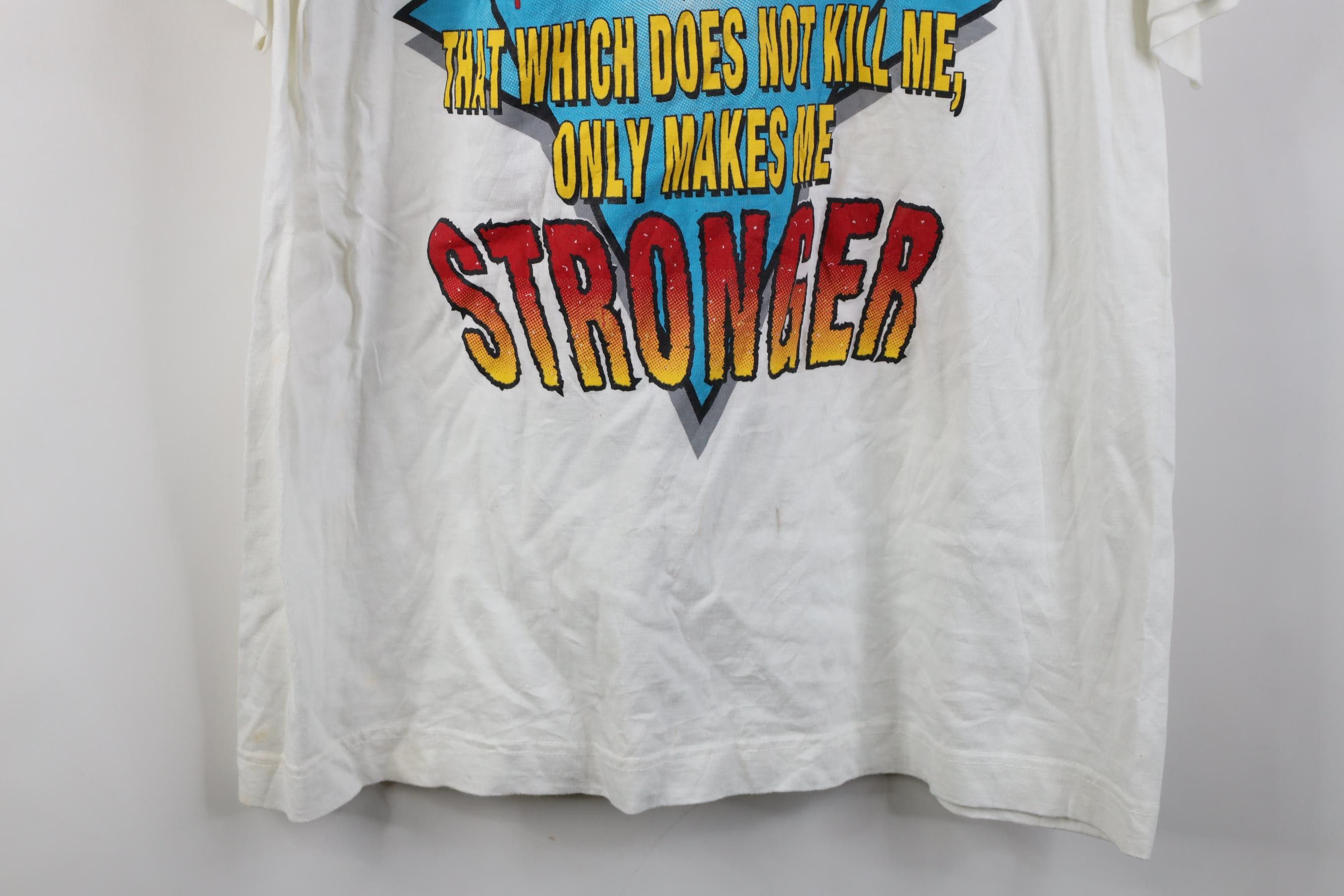 Vintage Vintage 90s Streetwear Gear Skull Skeleton T-Shirt White Size US L / EU 52-54 / 3 - 20 Thumbnail