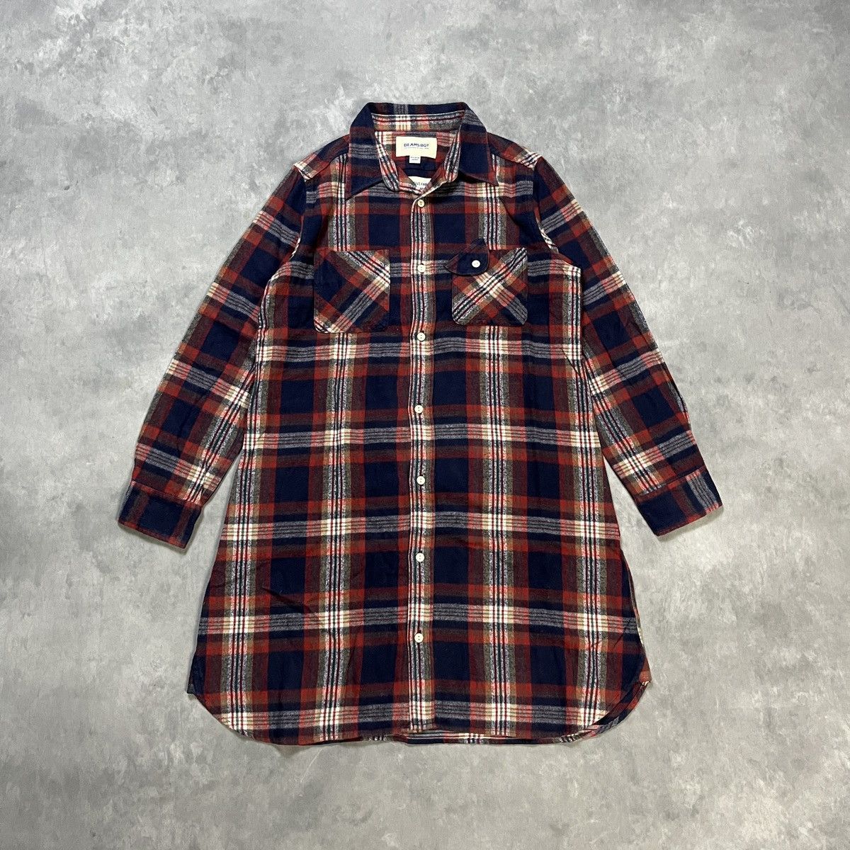2000s BEAMS - Flannel Tunic Exclusive Fabric
