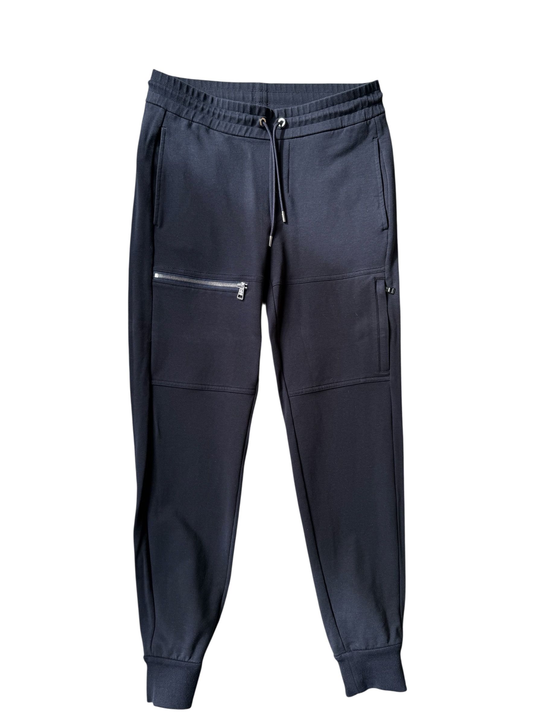 Moncler Moncler Men's Sweatpants In Blue With zip detail Size US 31 - 1 Thumbnail
