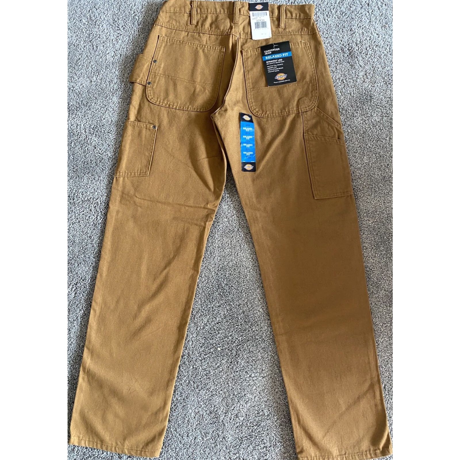 Dickies NWT Dickies Carpenter Jean Relaxed Fit Straight Leg Men’s 32x34 Brown Jeans Size US 32 / EU 48 - 2 Thumbnail