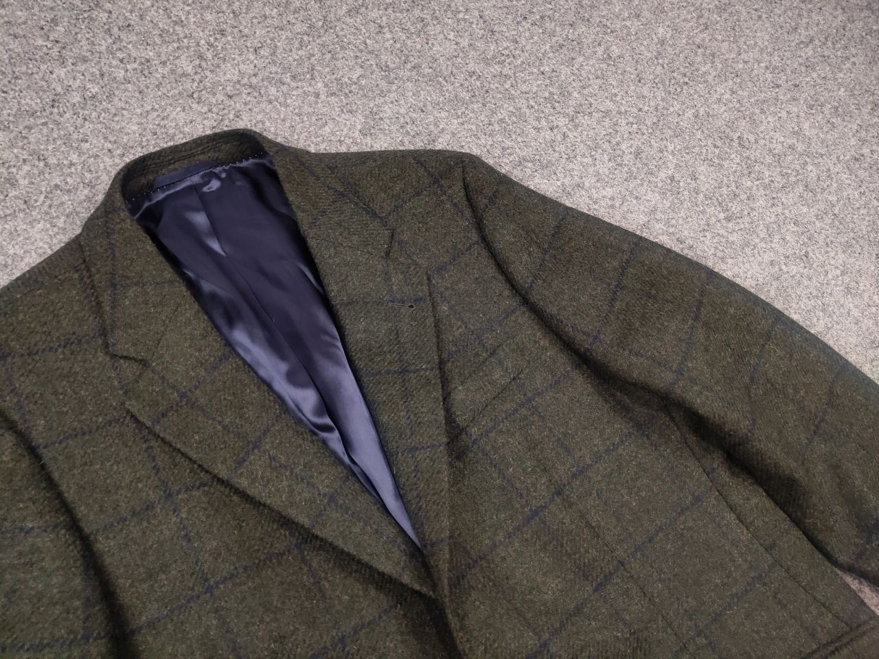 Harris Tweed Charles Robertson British Green Wool Tweed Blazer Jacket Size US M / EU 48-50 / 2 - 6 Thumbnail