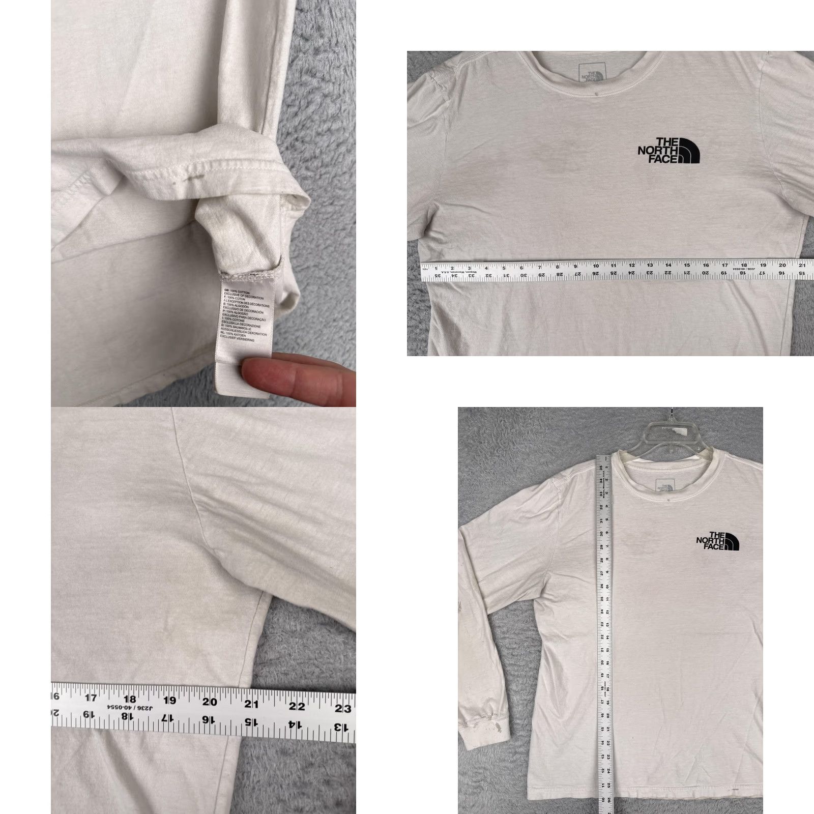 The North Face The North Face Shirt Mens Large White Long Sleeve Never Stop Exploring Tee Size US L / EU 52-54 / 3 - 8 Thumbnail
