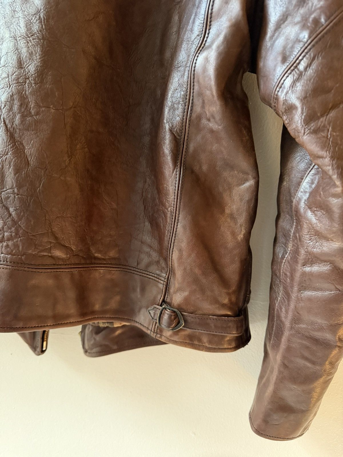 RRL Ralph Lauren RRL Fenton Brown Leather Jacket Size US L / EU 52-54 / 3 - 7 Thumbnail