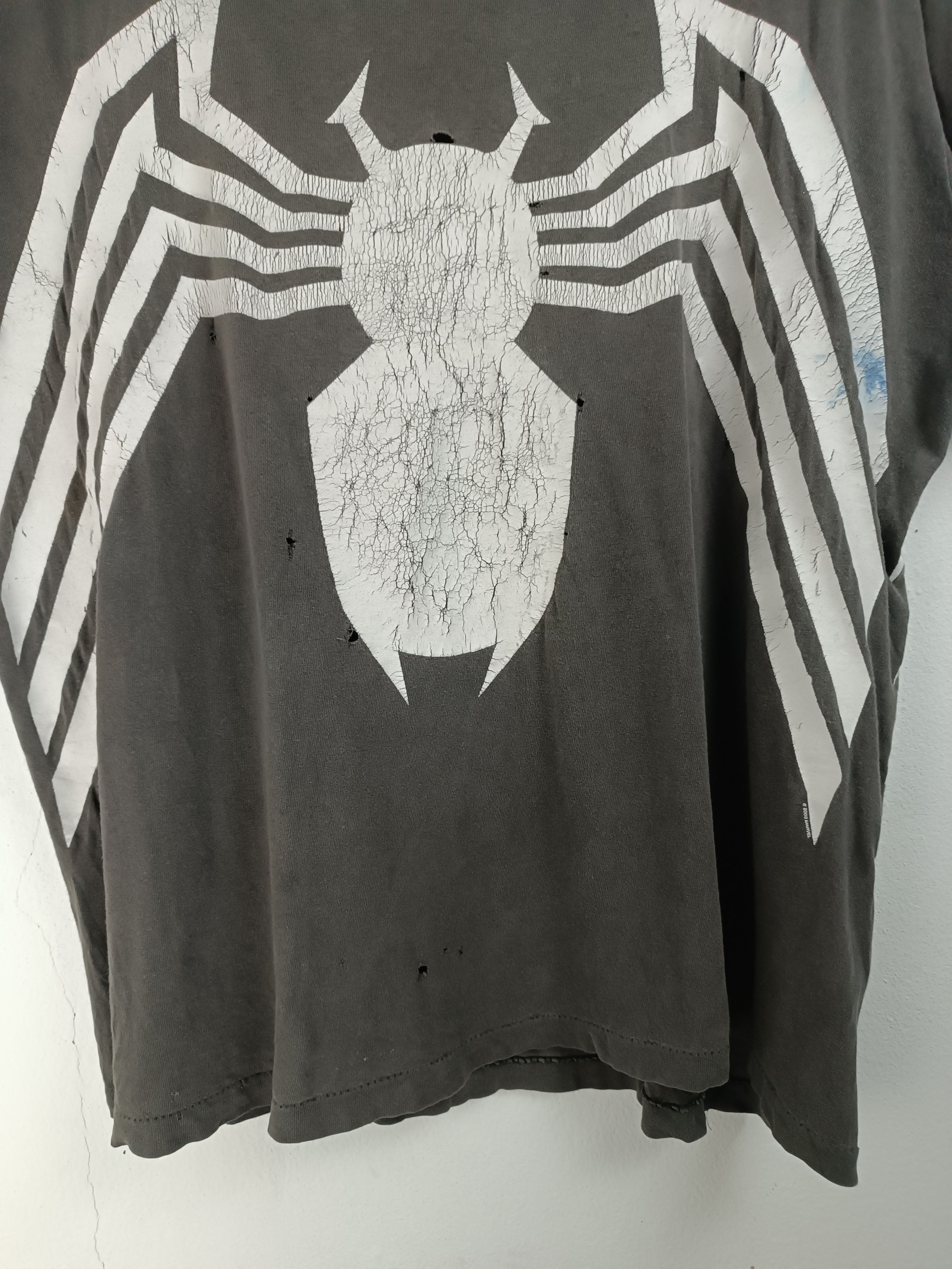 Marvel Comics THRASHED FADED VINTAGE 90'S SPIDERMAN OVERPRINT VERY RARE Size US XL / EU 56 / 4 - 9 Thumbnail