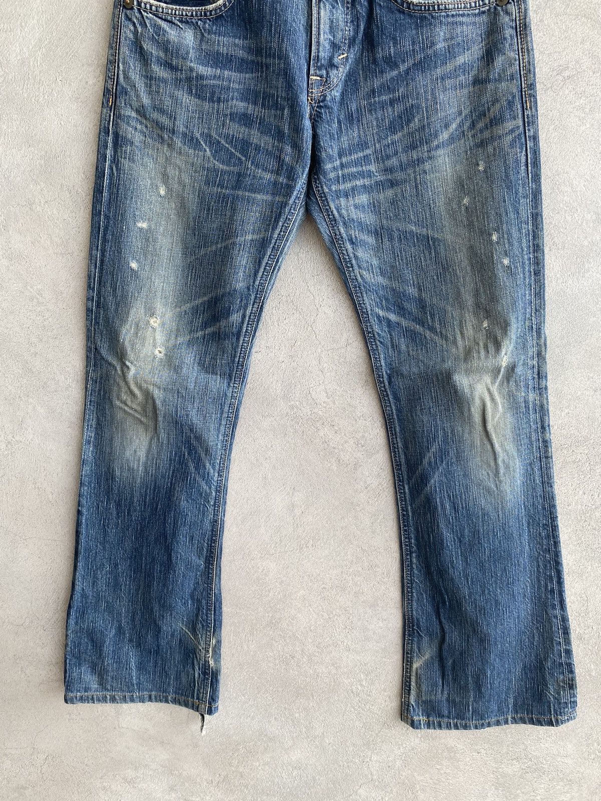 Edwin × Hysteric Glamour × If Six Was Nine VINTAGE EDWIN 503 BLUE TRIP DISTRESSED JEANS Size US 29 - 5 Thumbnail