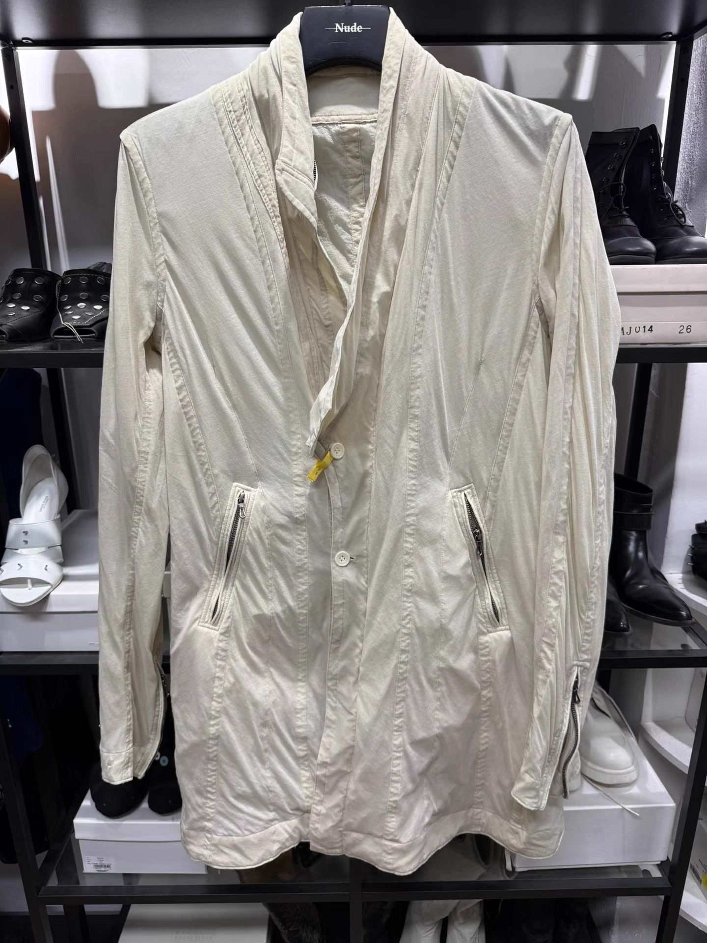 Julius Julius Sheer Double Layer Stand Collar Ruffle Jacket K20 Size US M / EU 48-50 / 2 - 1 Thumbnail