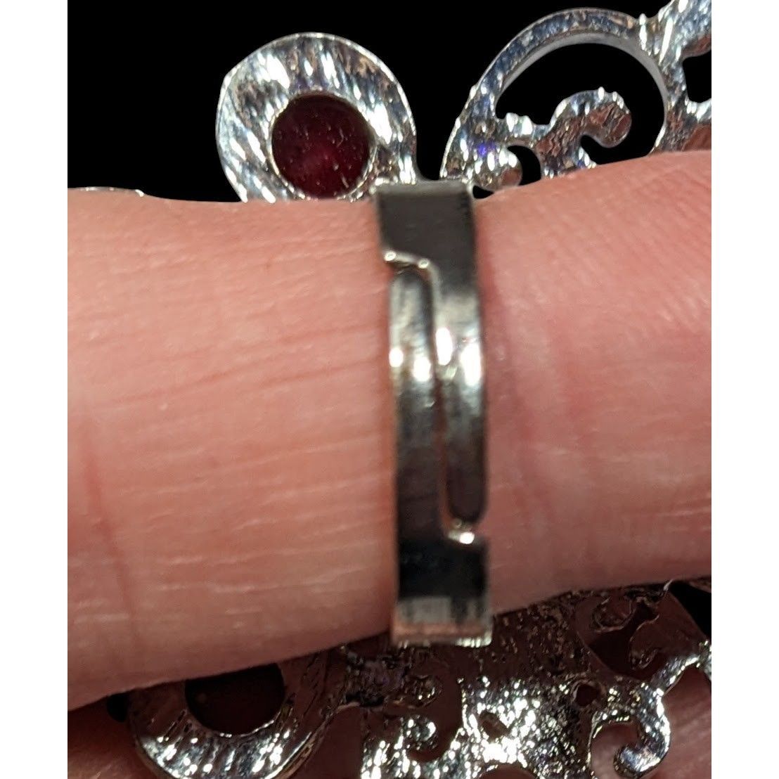Other Rainbow Fairycore Floral Gemmed Statement Ring Adjustable Si Size ONE SIZE - 4 Thumbnail