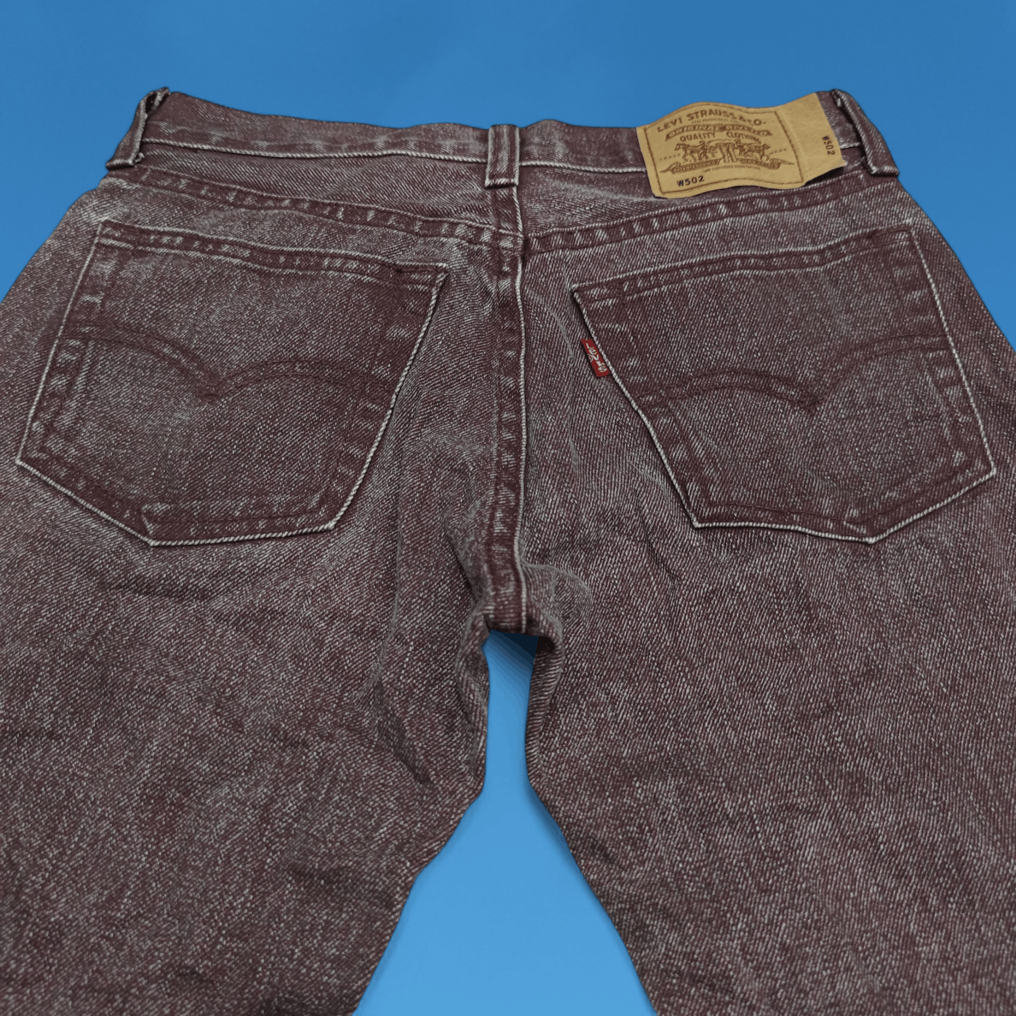 Levi's Vintage Levis 502 Red Wash Reguler Jeans Size 27" / US 4 / IT 40 - 4 Thumbnail