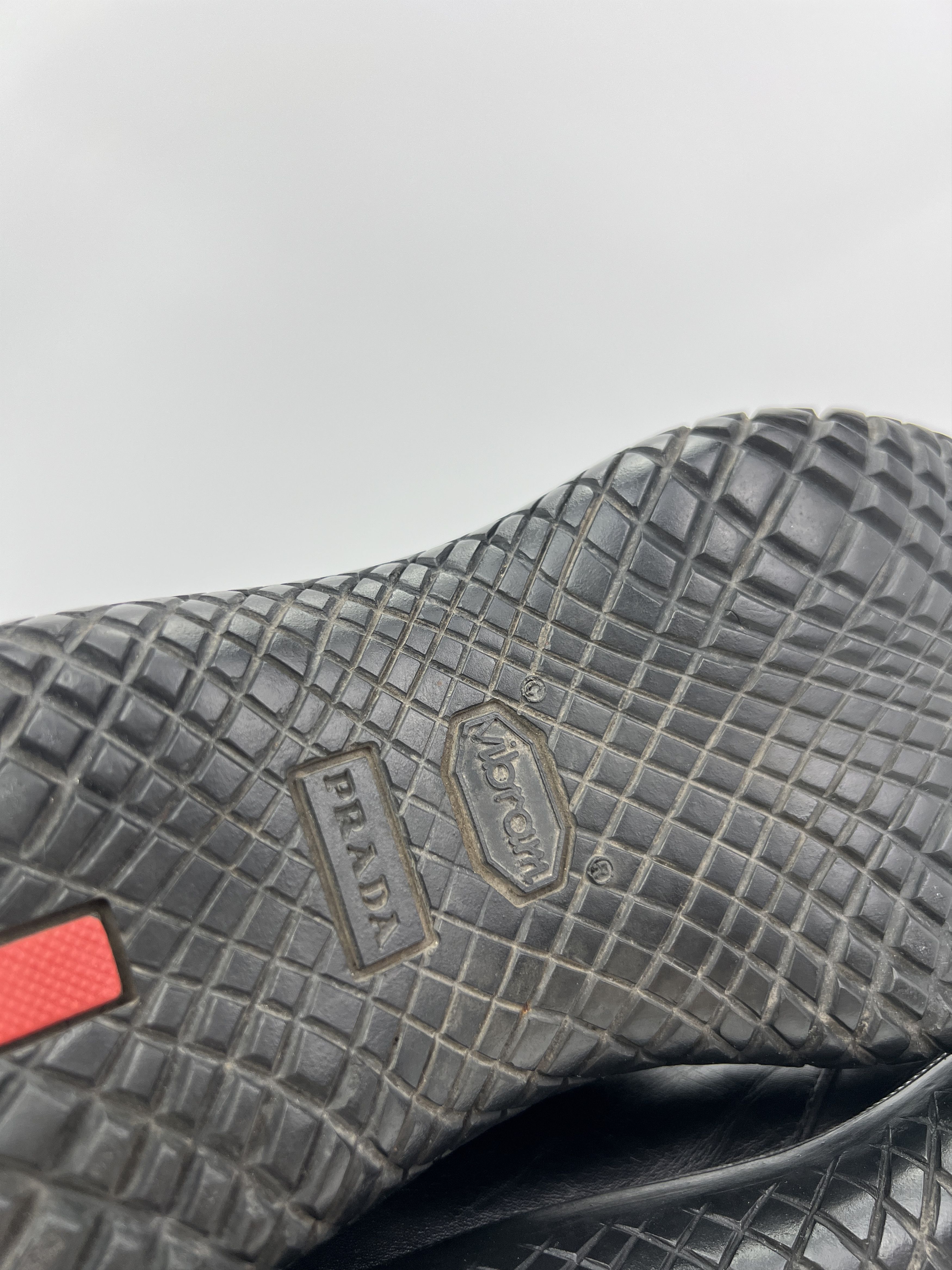 Prada Vintage 00s Prada Combat Black Leather Boots Vibram Italy Size US 7 / IT 37 - 12 Thumbnail