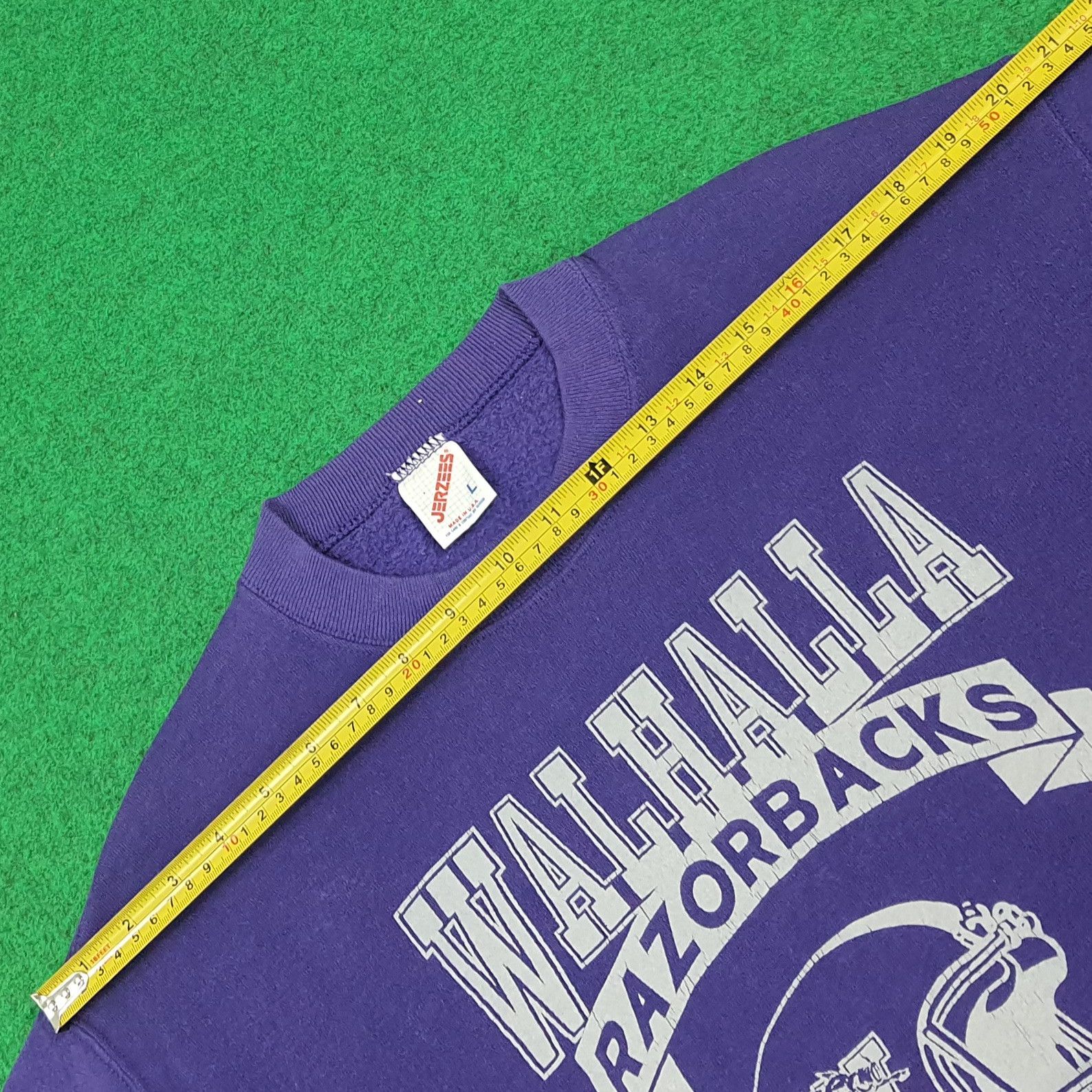 Jerzees Vintage 90s Walhalla Razorbacks Retro Sweatshirt C286N27 Size US M / EU 48-50 / 2 - 8 Thumbnail