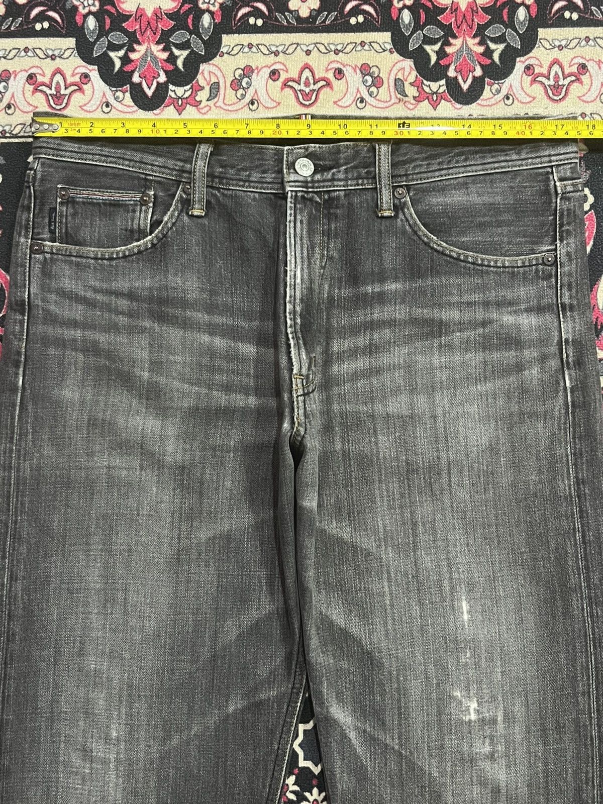 Paul Smith ⚡️Loose Fit⚡️Vintage Designer Paul Smith Black Faded Jeans Size US 34 / EU 50 - 14 Thumbnail