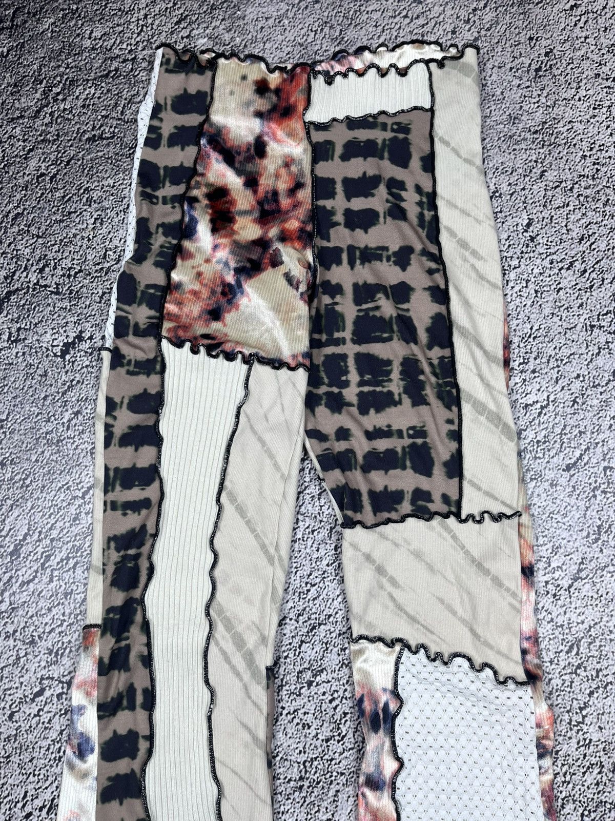Jaded London Vintage Y2K Jaded London Patchwork knit pants leggins Size 28" / US 6 / IT 42 - 4 Thumbnail