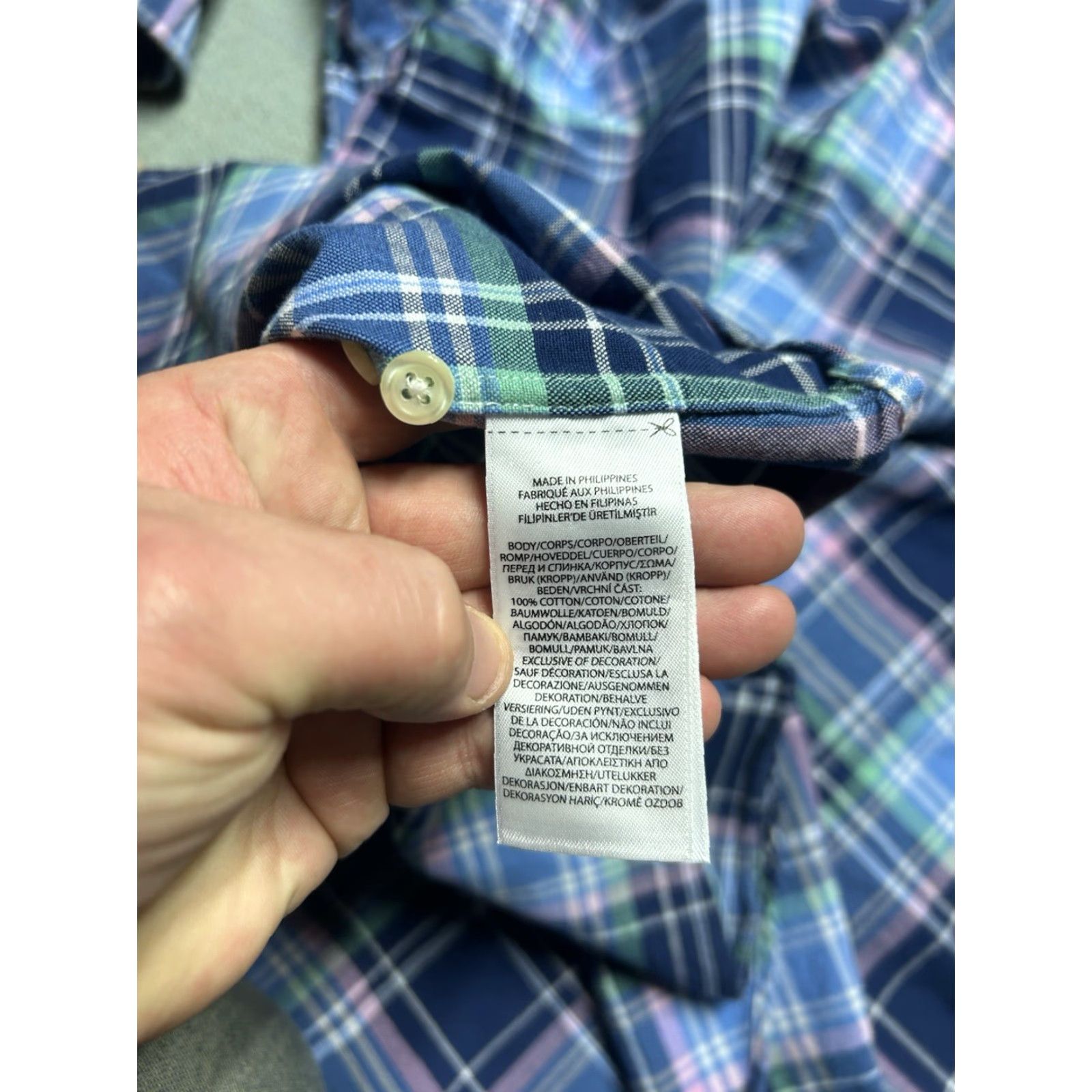 Ralph Lauren Ralph Lauren classic fit dress shirt long sleeve plaid button cotton men’s XL Shirt Mens XL Multicolor Plaid Button-Up Size 46R - 6 Thumbnail