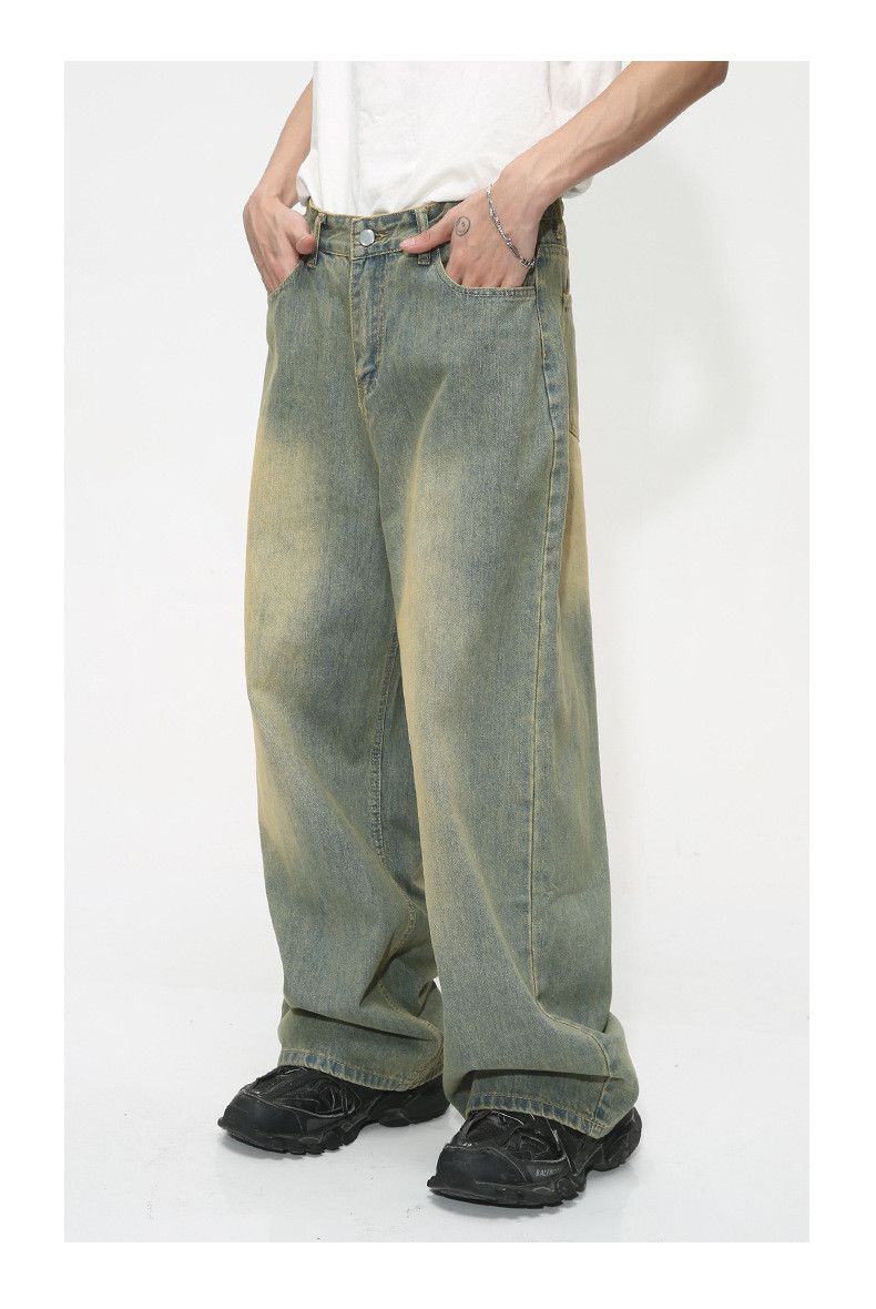 Japanese Brand × Jean Japanese loose retro distressed gradient jeans Size US 32 / EU 48 - 5 Thumbnail