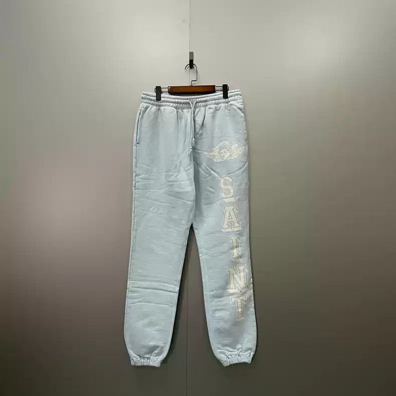 Saint Michael Saint Michael Saint Michael Blue letter printed logo pants Size US 34 / EU 50 - 1 Thumbnail