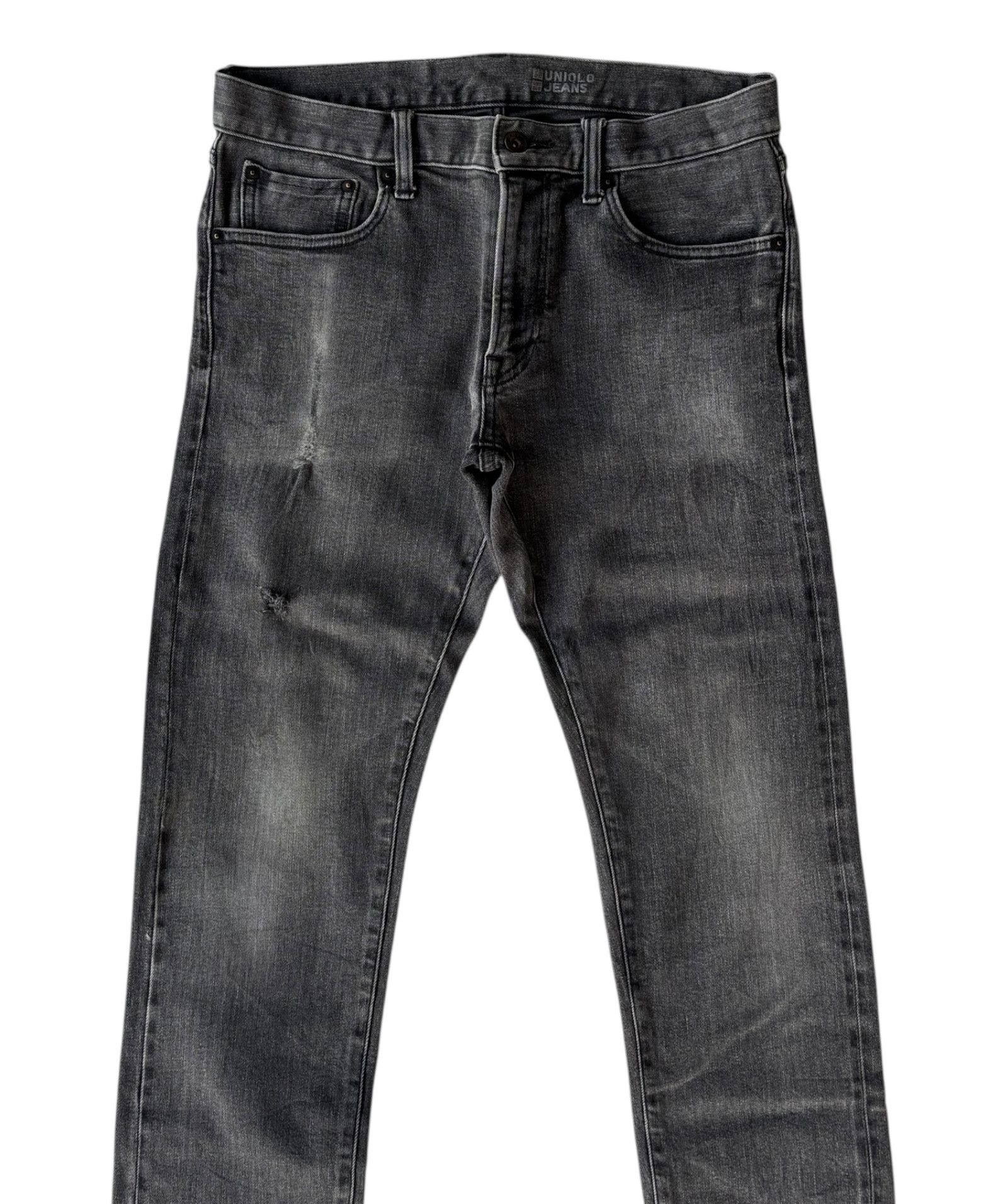 Undercover × Uniqlo Vintage Uniqlo Black Faded Selvedge Jeans Size US 31 - 5 Thumbnail