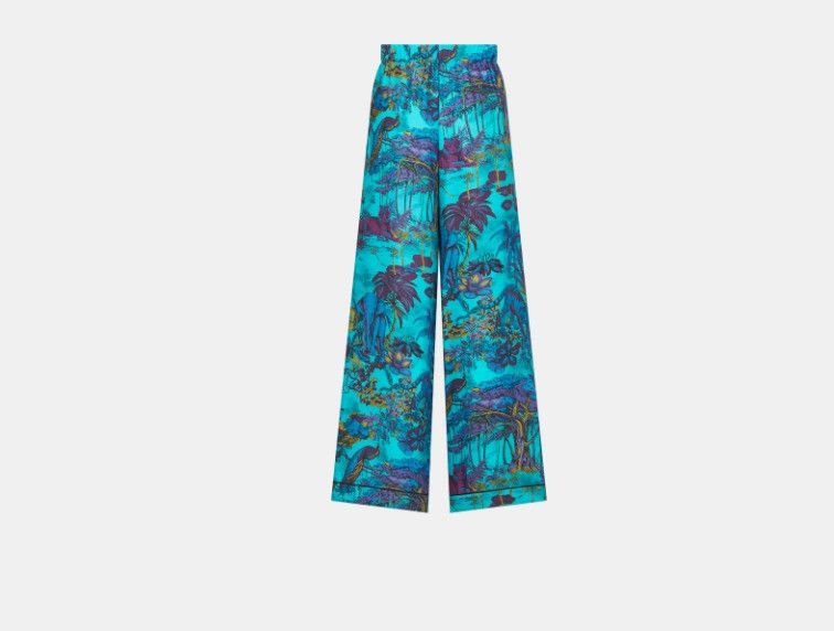 Dior o1w1db10824 Dior Chez Moi Pant in Multicolor Size 26" / US 2 / IT 38 - 2 Thumbnail