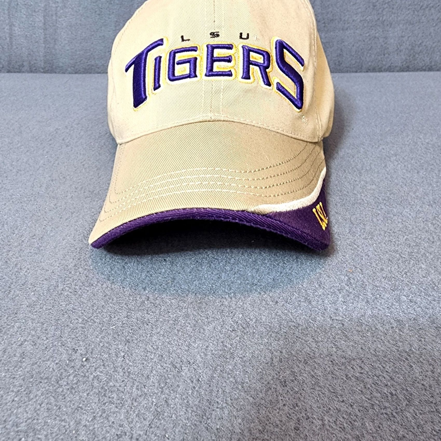 Starter LSU Tigers Starter Hat College University Football Sports Hook & Loop Back Mens One Size Beige Size ONE SIZE - 7 Thumbnail