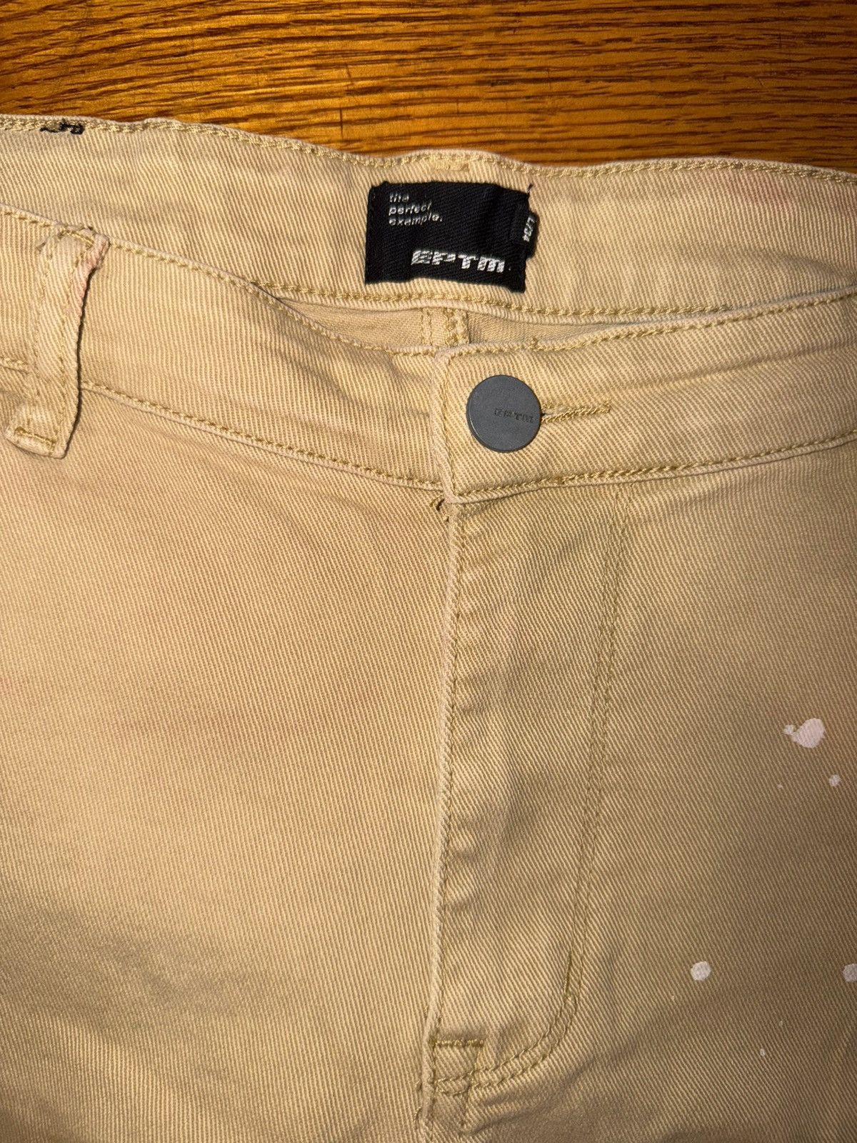 EPTM. Tan/camo EPTM FLARE JEANS size 34 Size US 34 / EU 50 - 3 Thumbnail